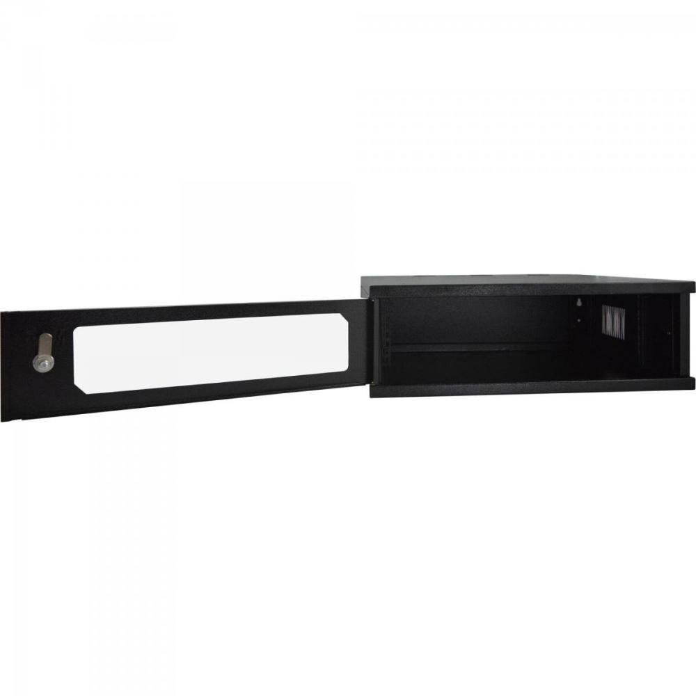 Rack Parede 19" 3U 470mm Linha TI Preto MAX ELETRON Un.Venda: PC/1