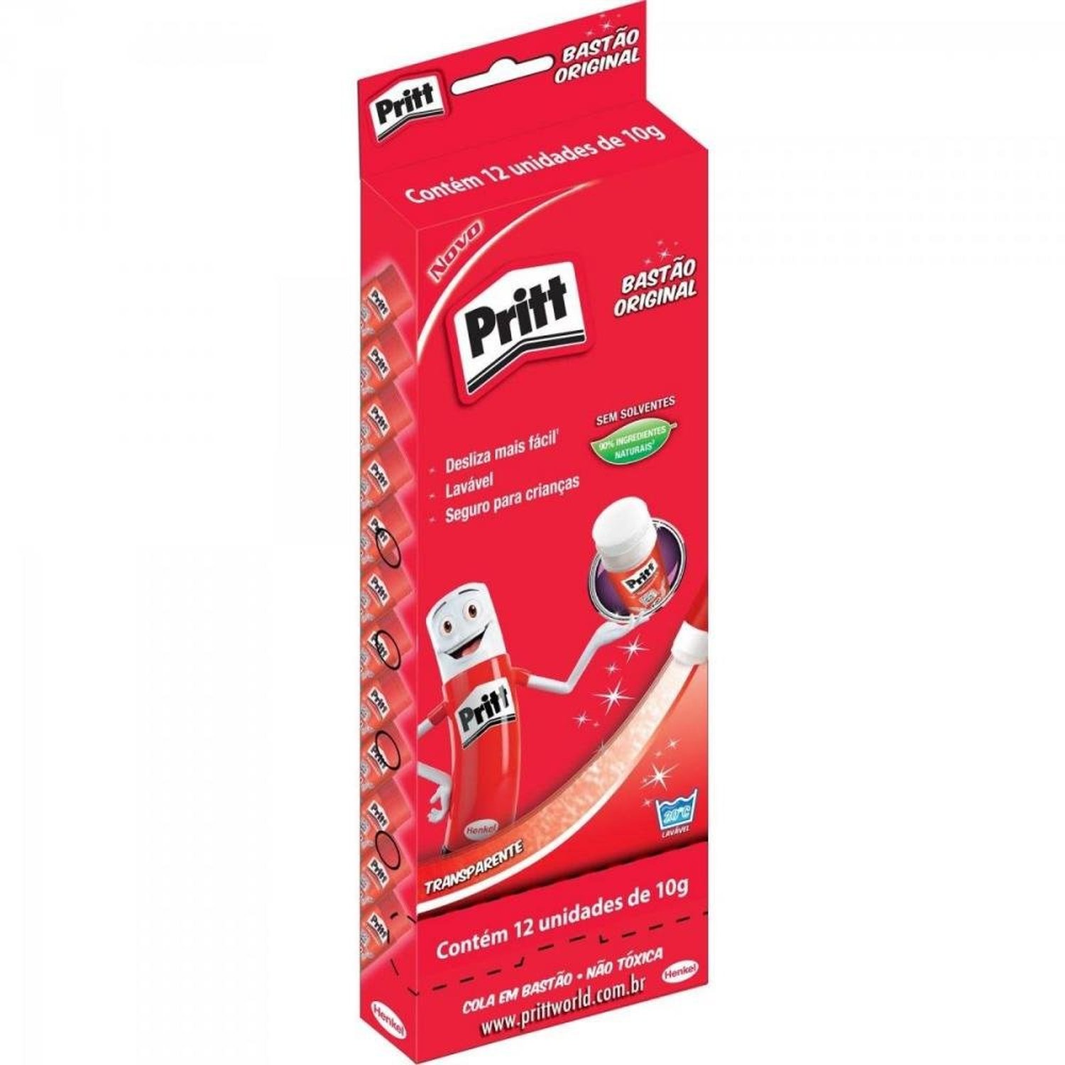 Cola Bastão 10g Caixa Display PRITT Un.Venda: CX/12