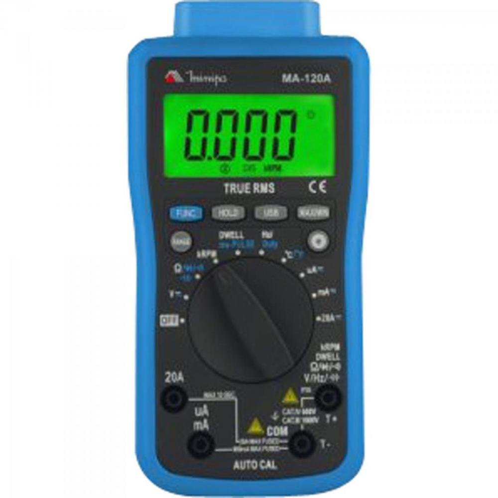 Multímetro Automotivo MA-120A Azul MINIPA Un.Venda: PC/1