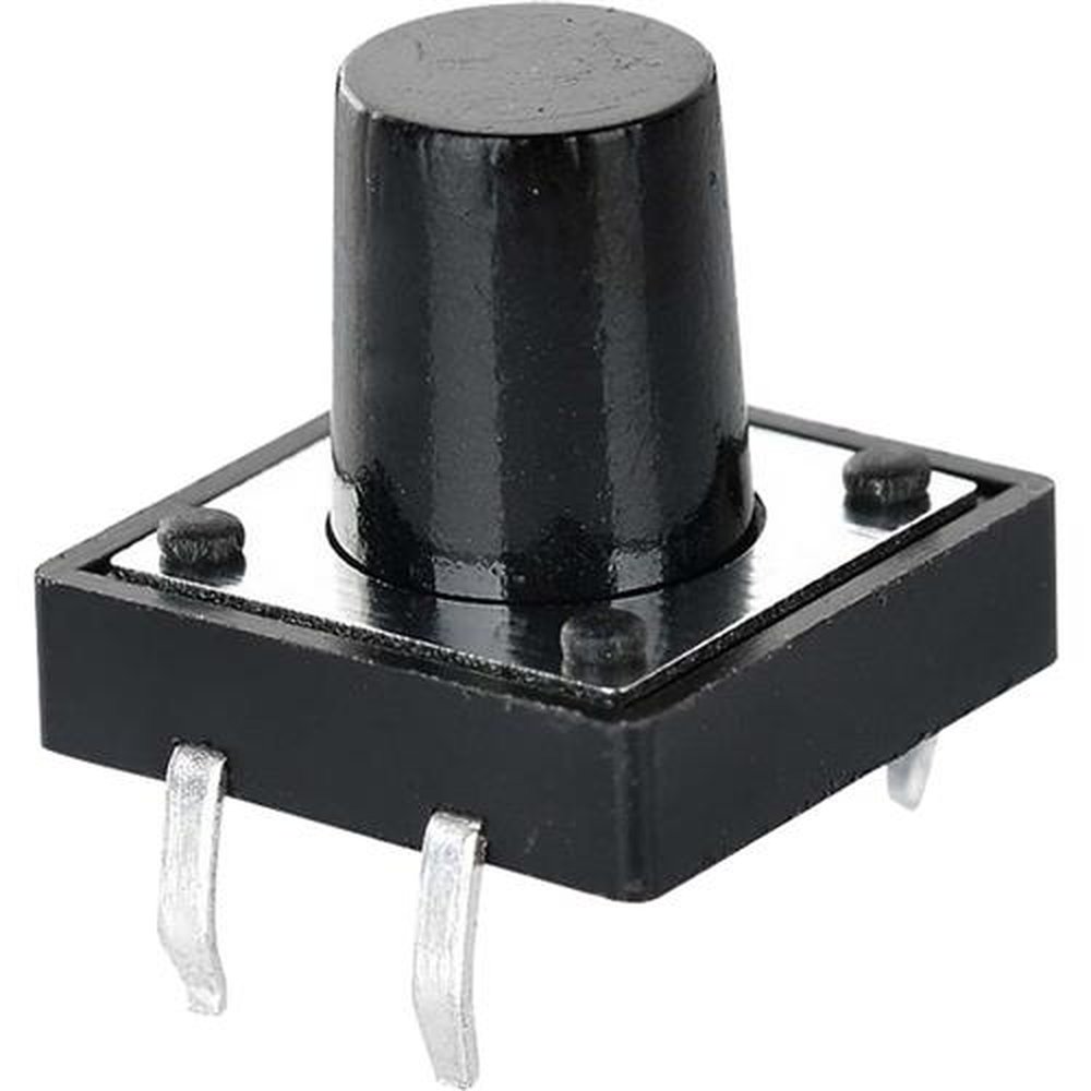 Chave Tactil Switch 12mm 180º CHVS0021 Preta STORM Un.Venda: MVA/100