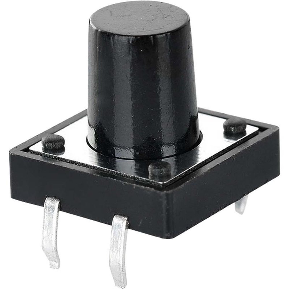 Chave Tactil Switch 12mm 180º CHVS0021 Preta STORM Un.Venda: MVA/100