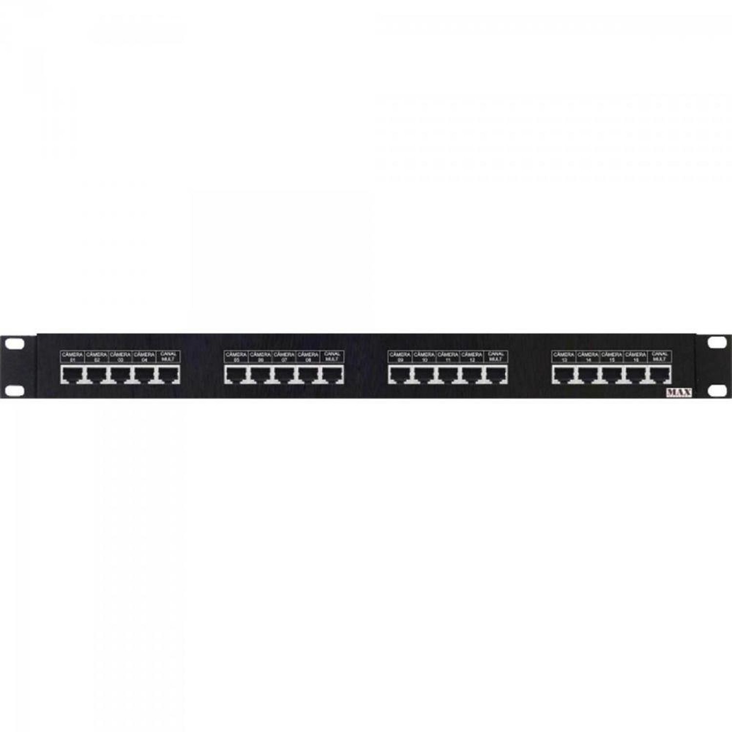 Rack Para CFTV MULTI 19 HD Power Balun Rack 16 Canais HÍBRIDO MAX Un.Venda: PC/1