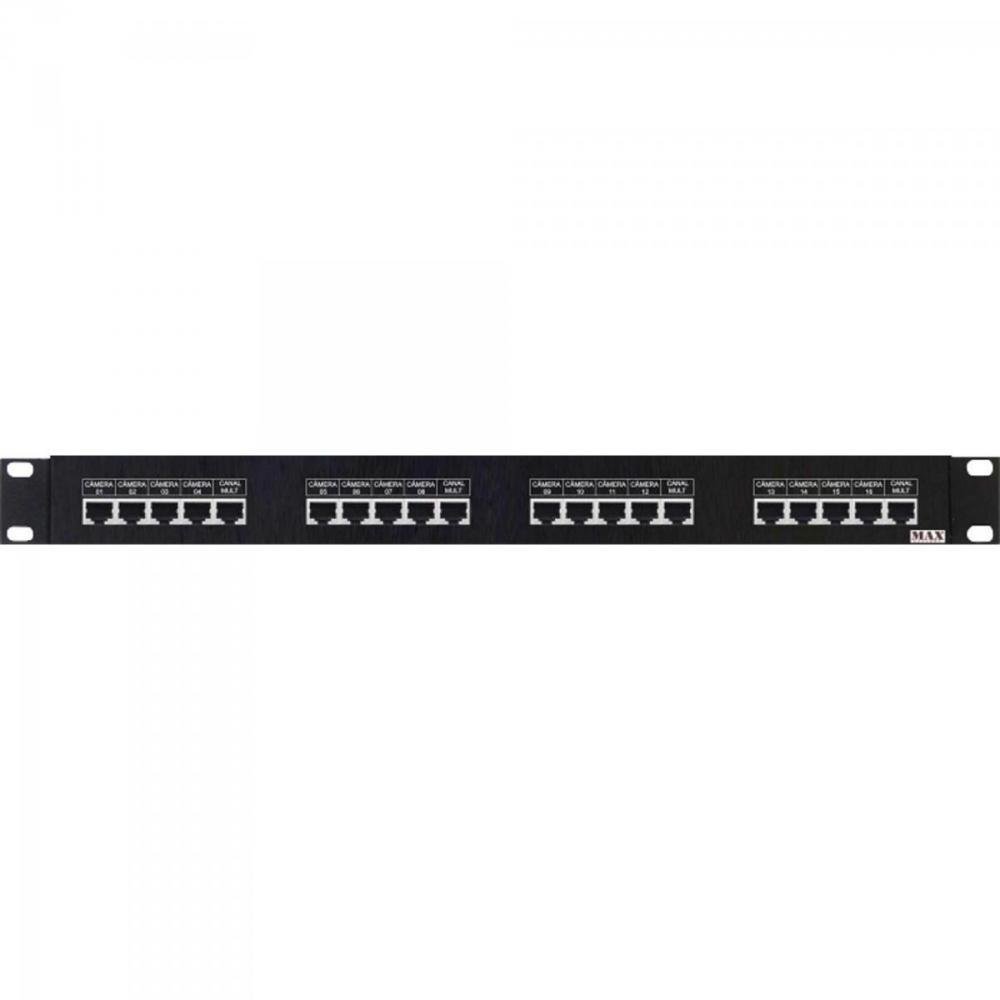 Rack Para CFTV MULTI 19 HD Power Balun Rack 16 Canais HÍBRIDO MAX Un.Venda: PC/1