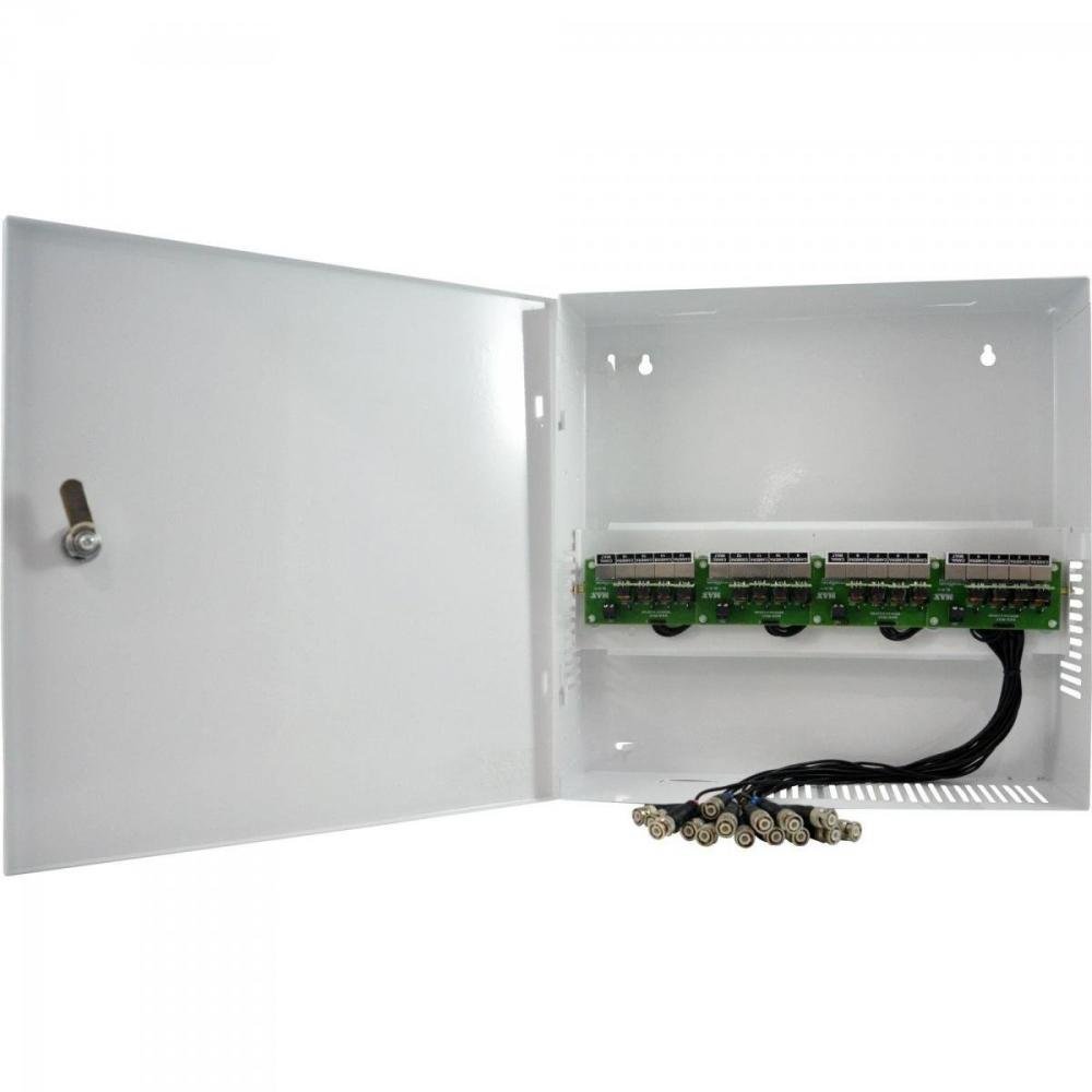 Rack Organizador para CFTV Multi 19" 8 Canais RJ45 Branco MAX ELETRON Un.Venda: PC/1