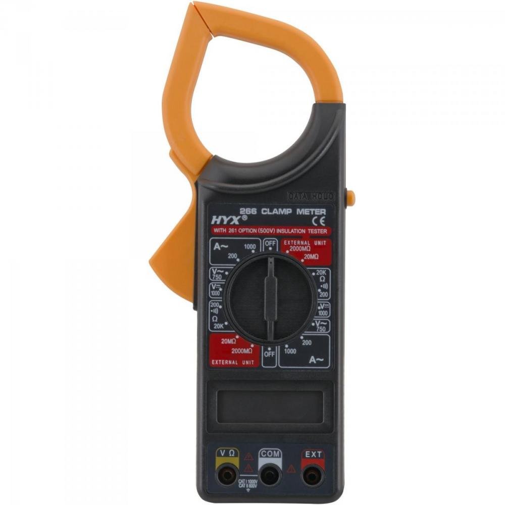 Alicate Amperímetro 6 funções 266 Preto HYX Un.Venda: PC/1