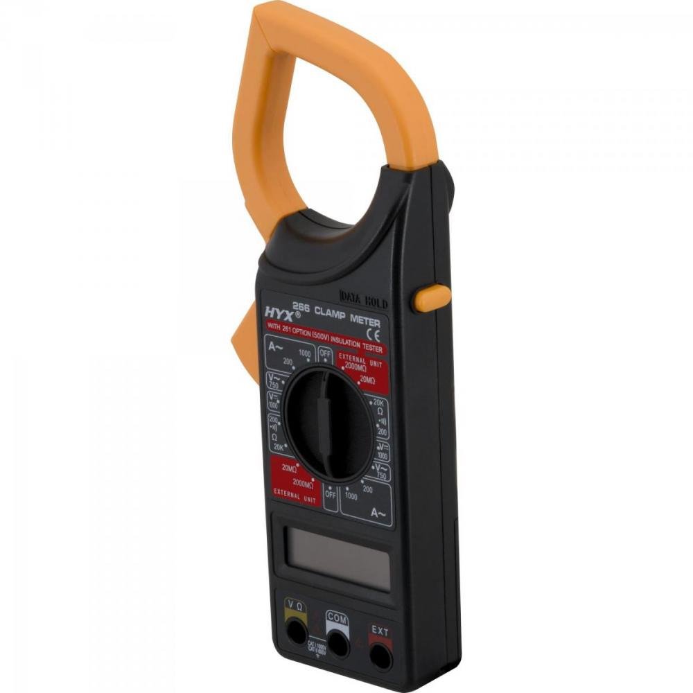 Alicate Amperímetro 6 funções 266 Preto HYX Un.Venda: PC/1