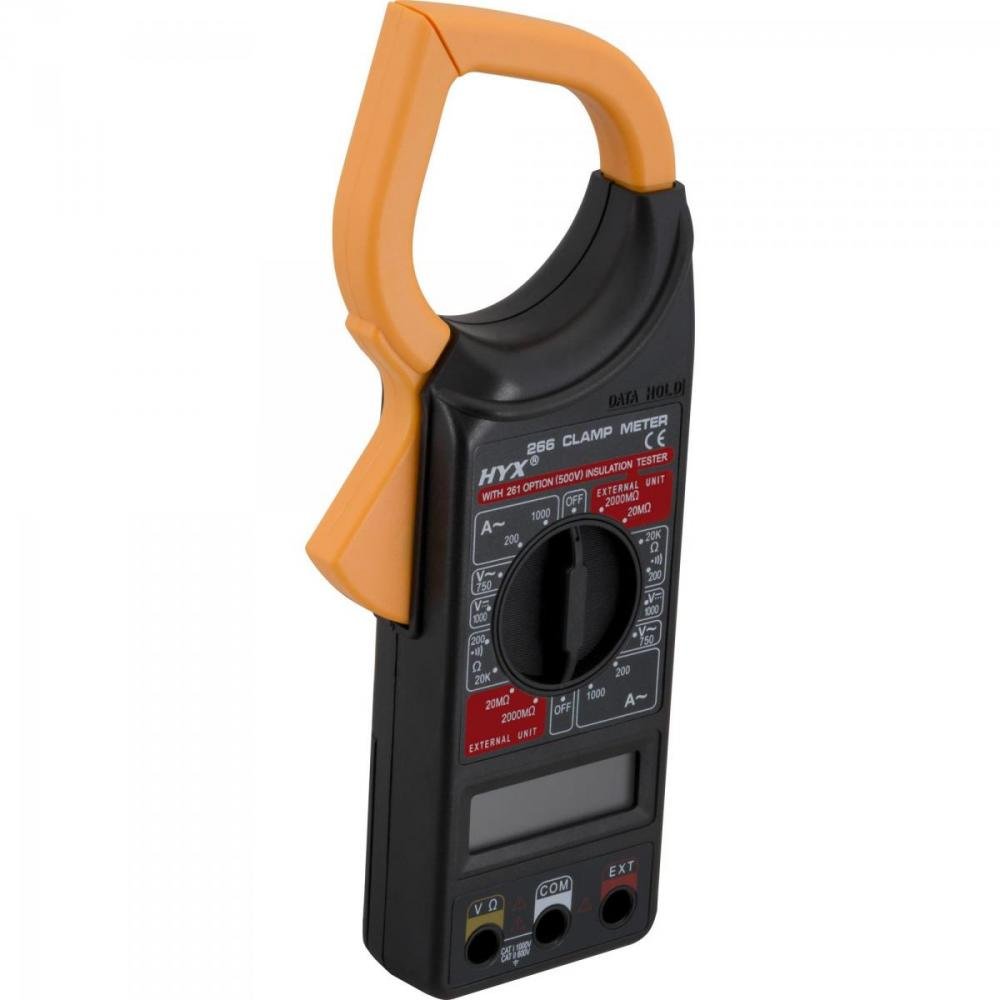 Alicate Amperímetro 6 funções 266 Preto HYX Un.Venda: PC/1