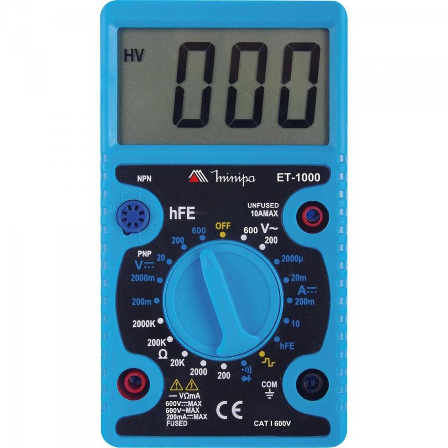 Multimetro Digital ET-1000 Azul MINIPA Un.Venda: PC/1