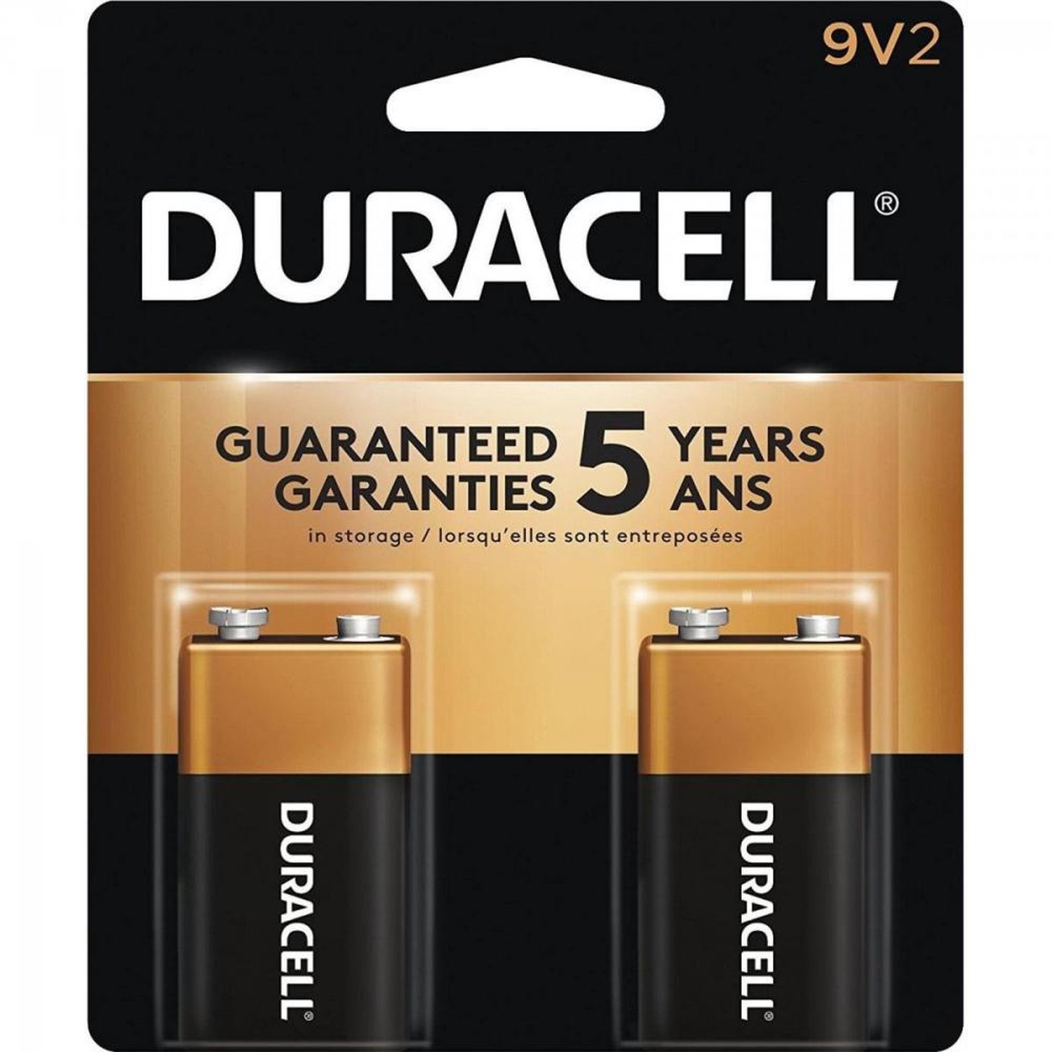 Bateria 9V Alcalina (Caixa c/24 baterias)(Cartela c/2 baterias) DURACELL Un.Venda: CXF/24