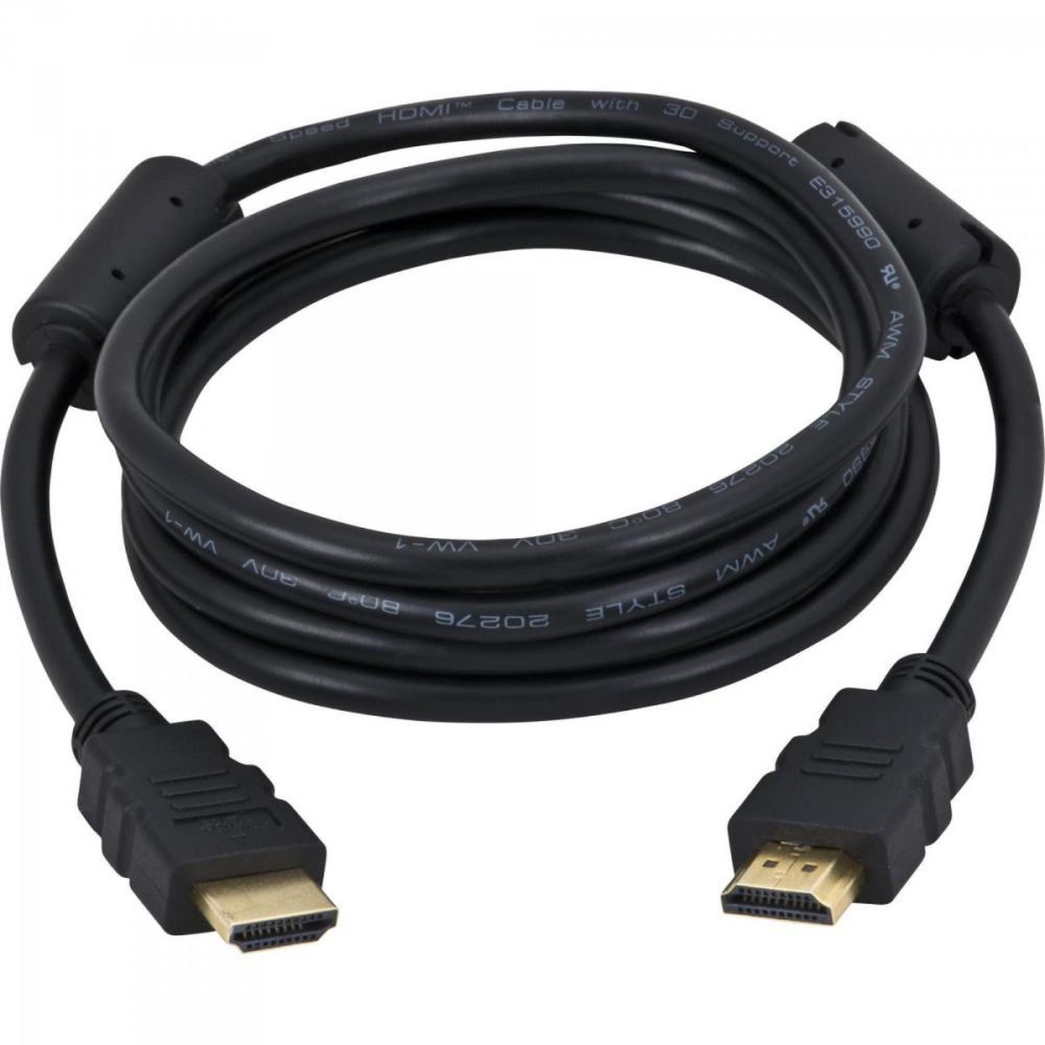 Cabo HDMI 1.4 3D com Filtro HDF-101/1.8M Preto Fortrek