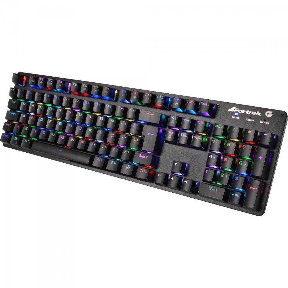Teclado Gamer Mecânico K5 RGB Preto FORTREK Un.Venda: PC/1