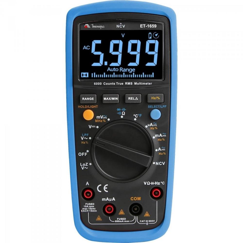 Multimetro Digital ET1659 AZ MINIPA Un.Venda: PC/1