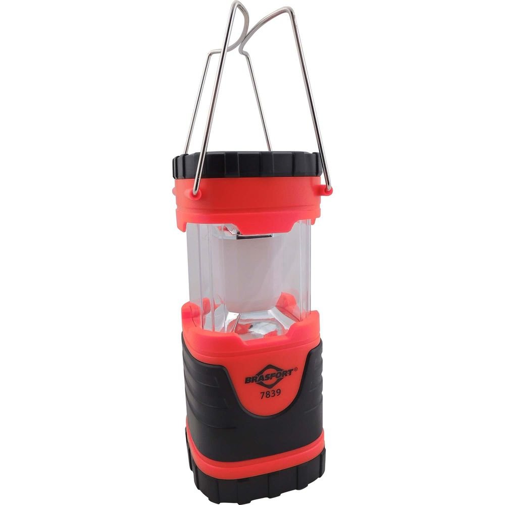 Lampião Retrátil LED Vermelho/Preto BRASFORT Un.Venda: PC/1