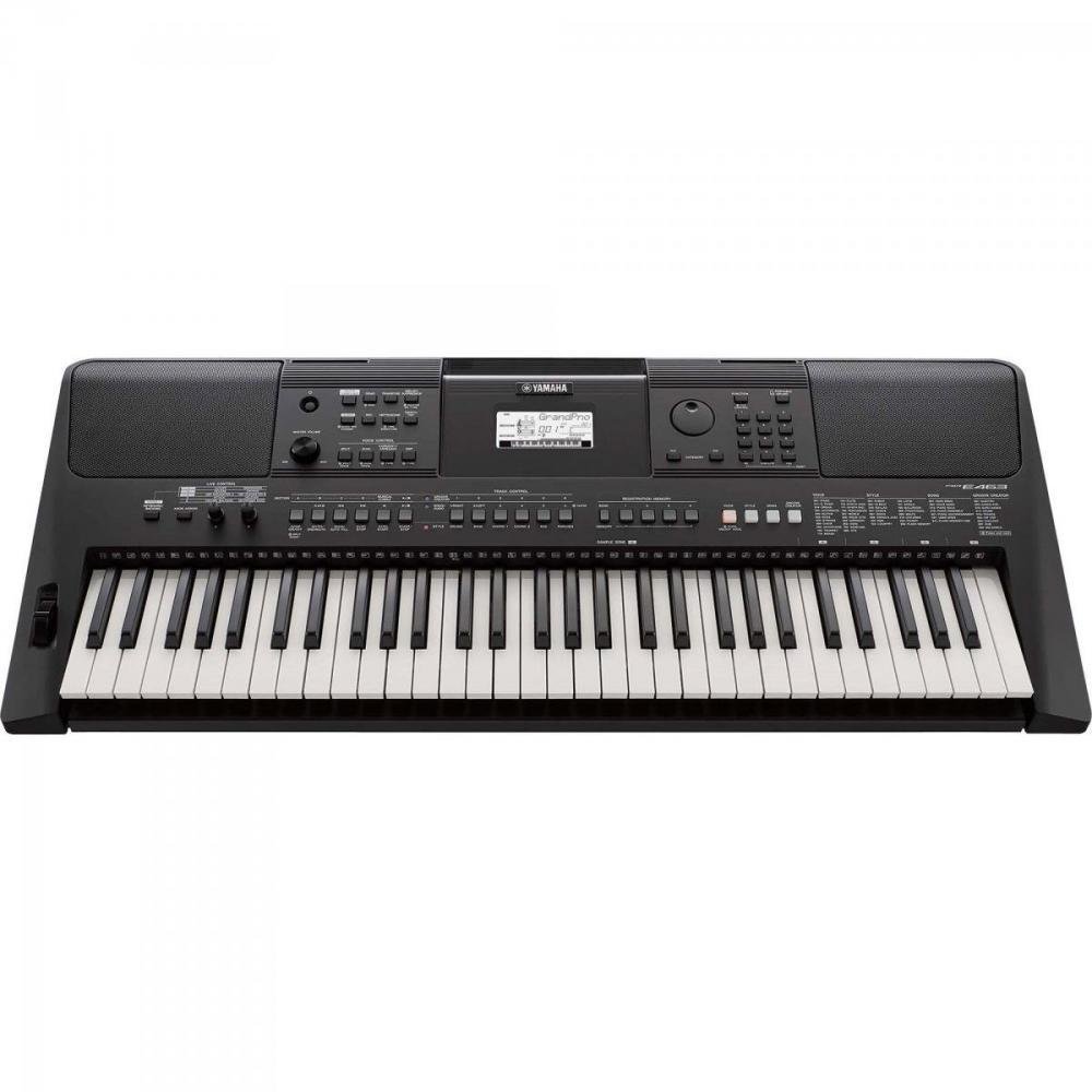 Teclado Arranjador PSR-E463 Preto YAMAHA Un.Venda: PC/1