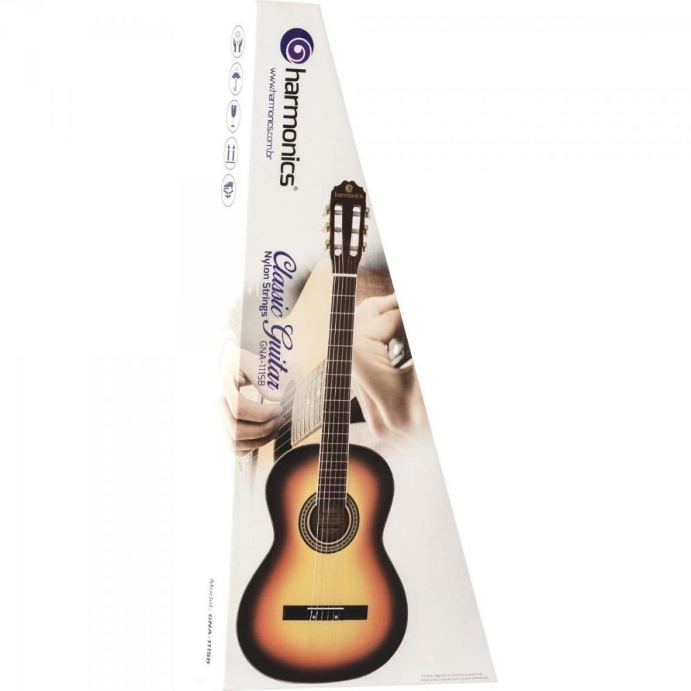 Violão Acústico Clássico Nylon GNA-111 Sunburst HARMONICS Un.Venda: PC/1