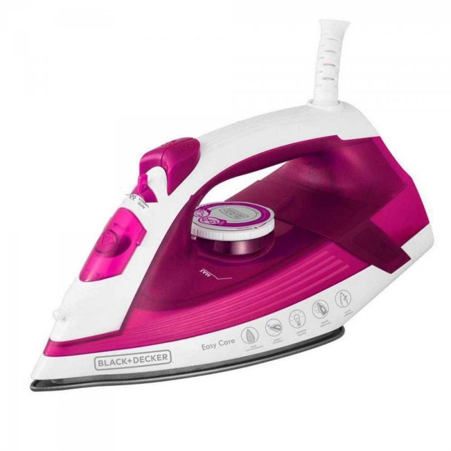 Ferro a Vapor e Seco 1200W 220V Rosa BLACK DECKER Un.Venda: PC/1