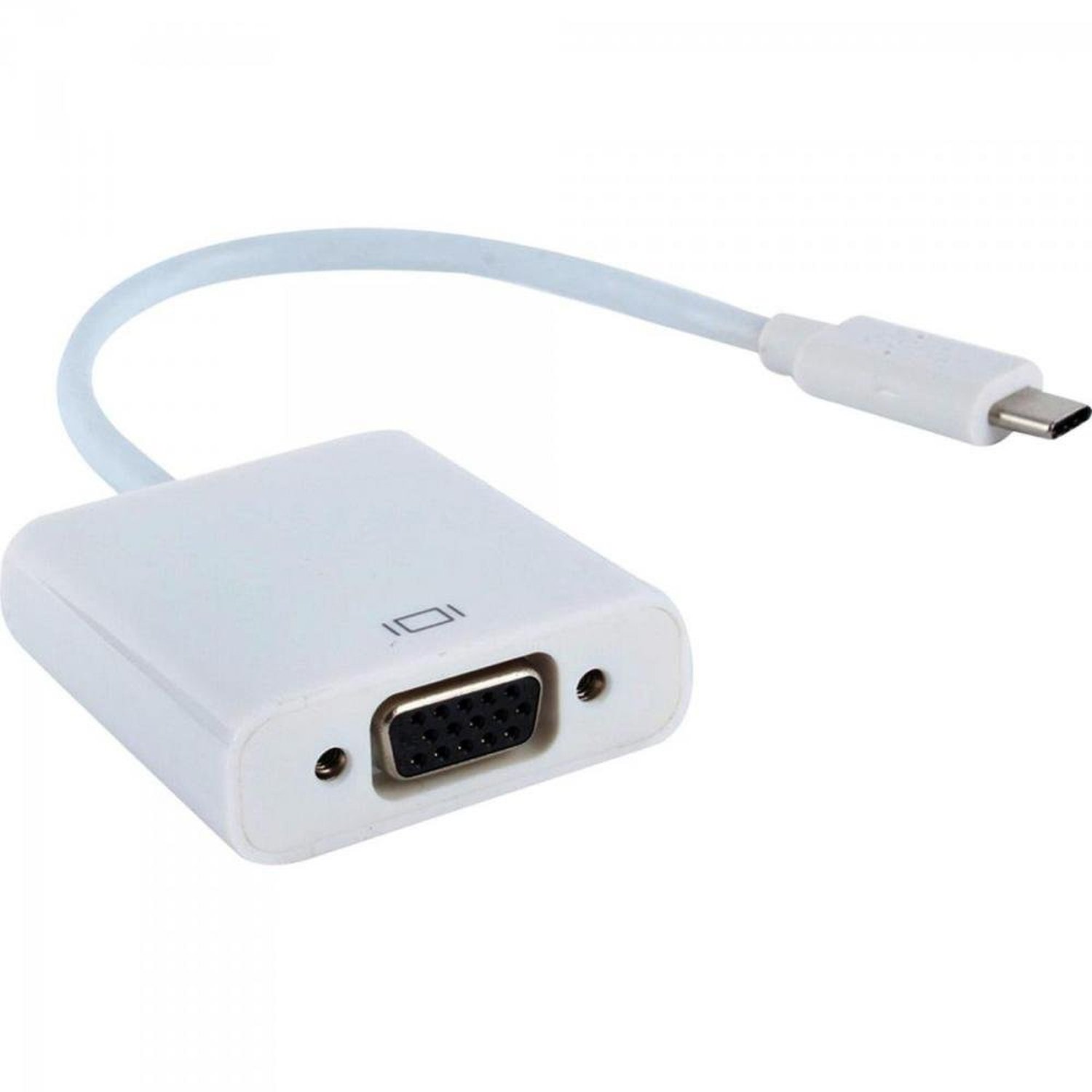 Cabo Adaptador USB Tipo C Macho Para VGA Femea ADAP0057 Branca STORM Un.Venda: PC/1
