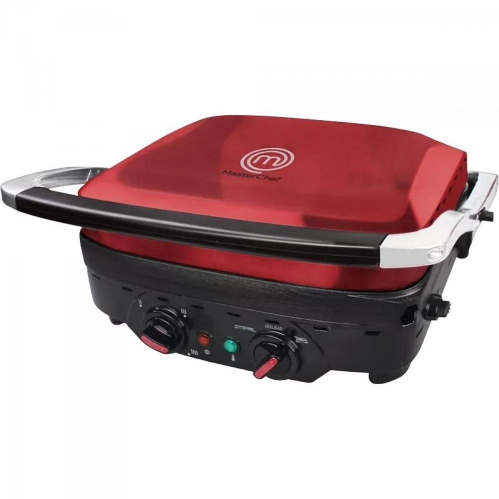 Grill 180° 1500W 127V GR1001V Vermelho MASTERCHEF Un.Venda: PC/1