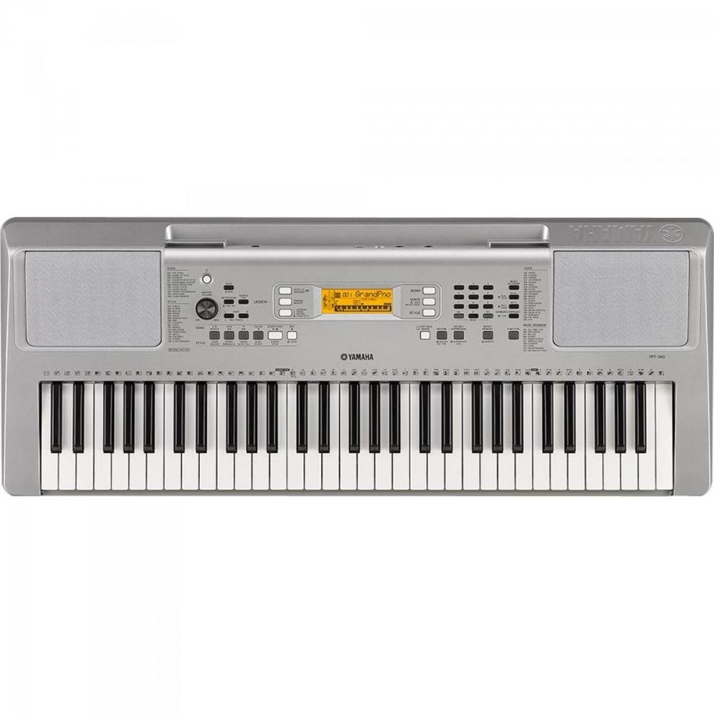 Teclado Arranjador YPT-360 Prata YAMAHA Un.Venda: PC/1