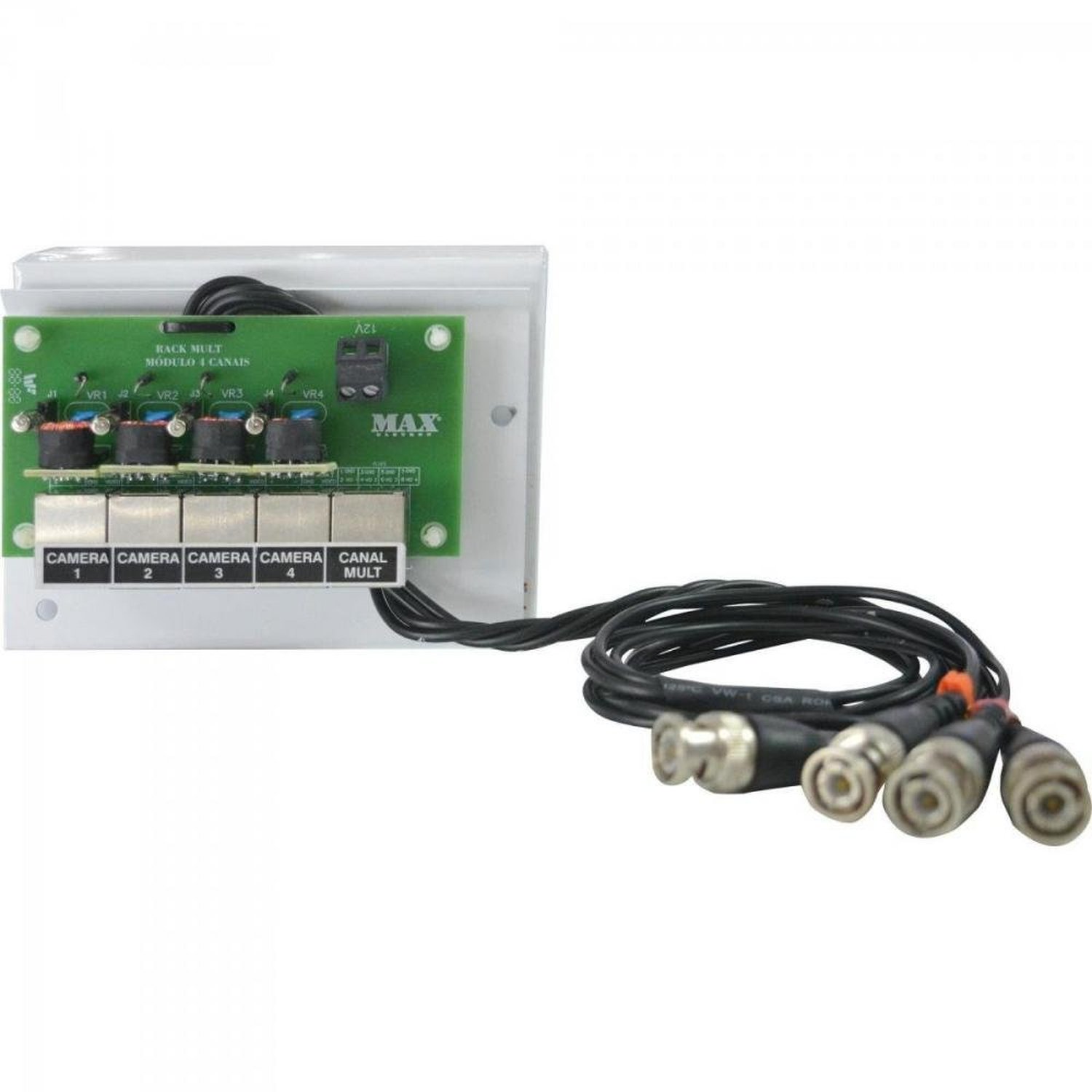 Organizador Módulo 4 Canais RJ45 MAX ELETRON Un.Venda: PC/1