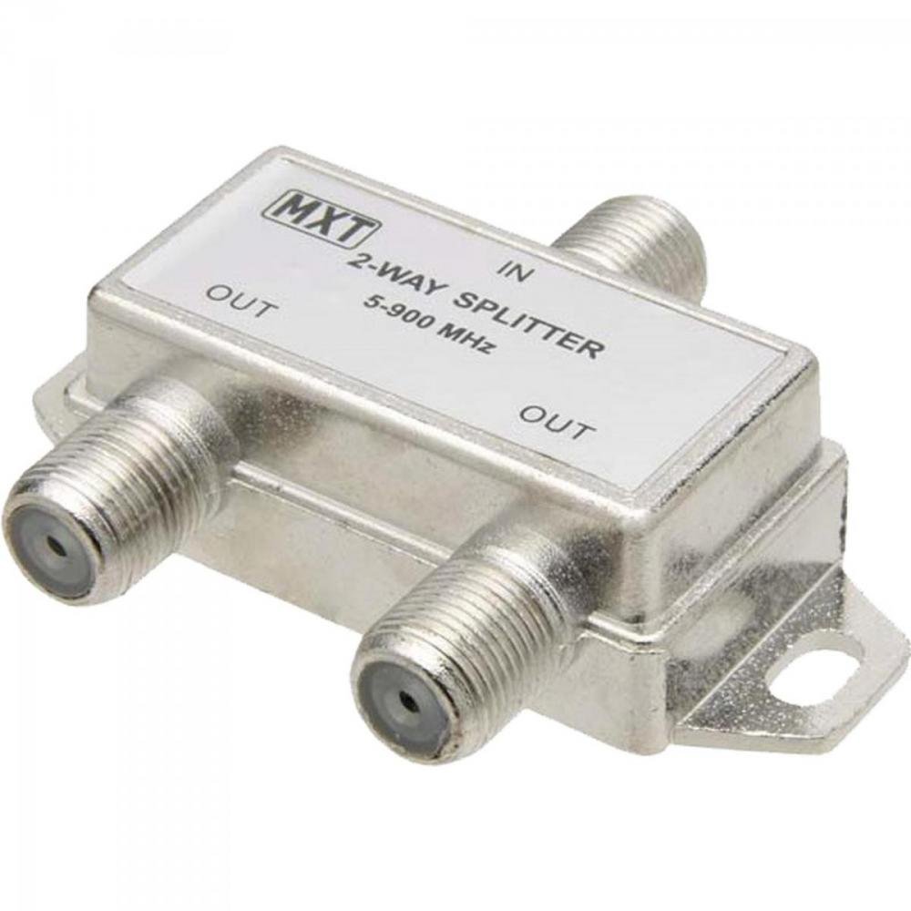 Divisor Splitter Blindado 1x2 50~900MHz Cromado MXT Un.Venda: MVA/10