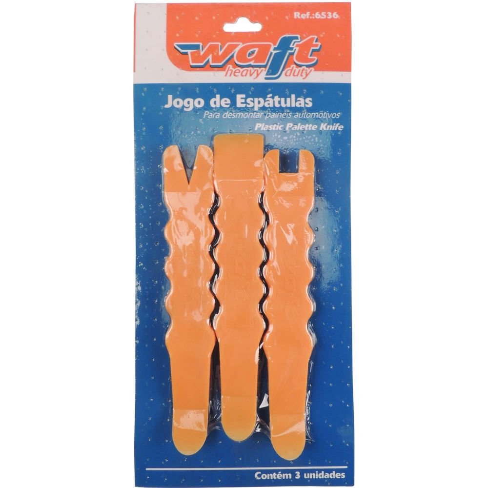 Jogo de Espatulas Automotivas com 3 Peças WAFT Un.Venda: PC/1