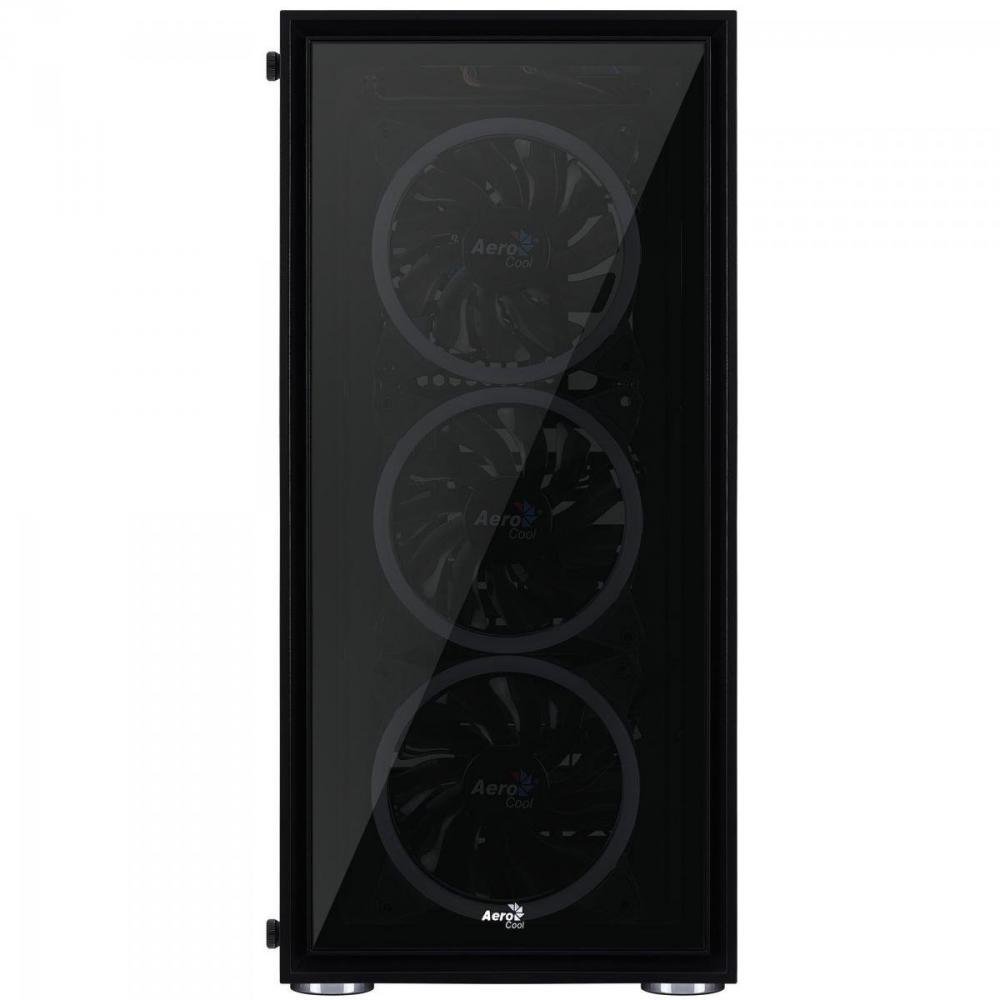 Gabinete Gamer Mid Tower Quartz Revo RGB Preto AEROCOOL Un.Venda: PC/1