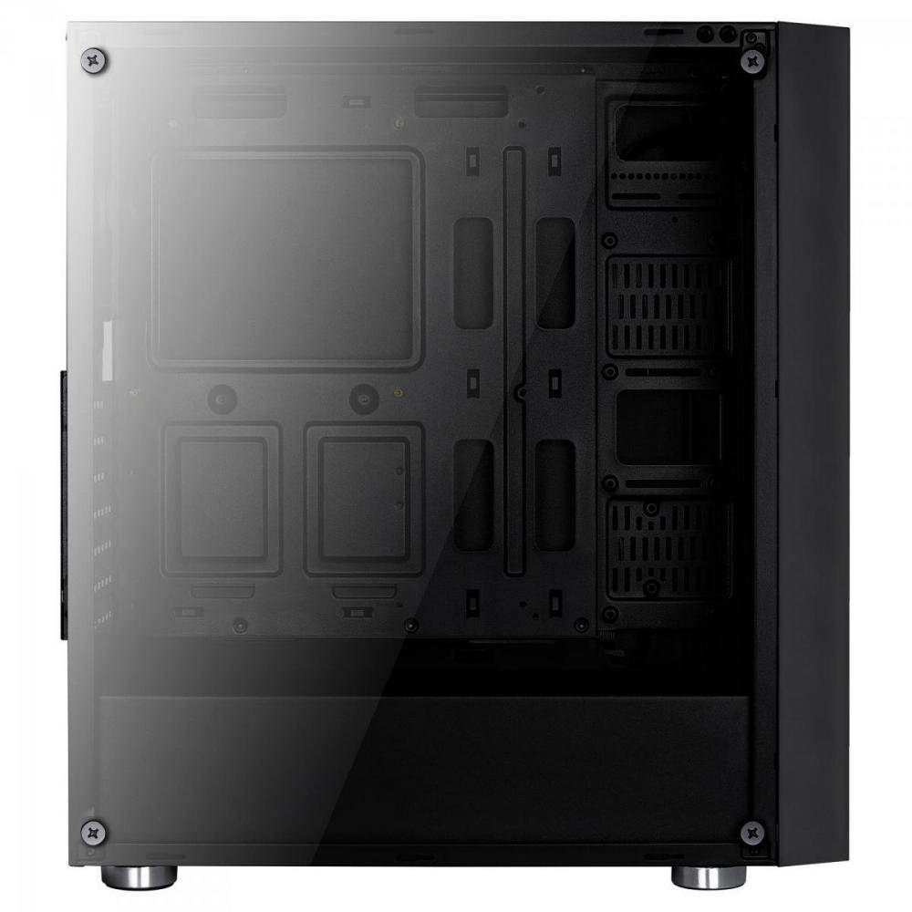 Gabinete Gamer Mid Tower Quartz Revo RGB Preto AEROCOOL Un.Venda: PC/1