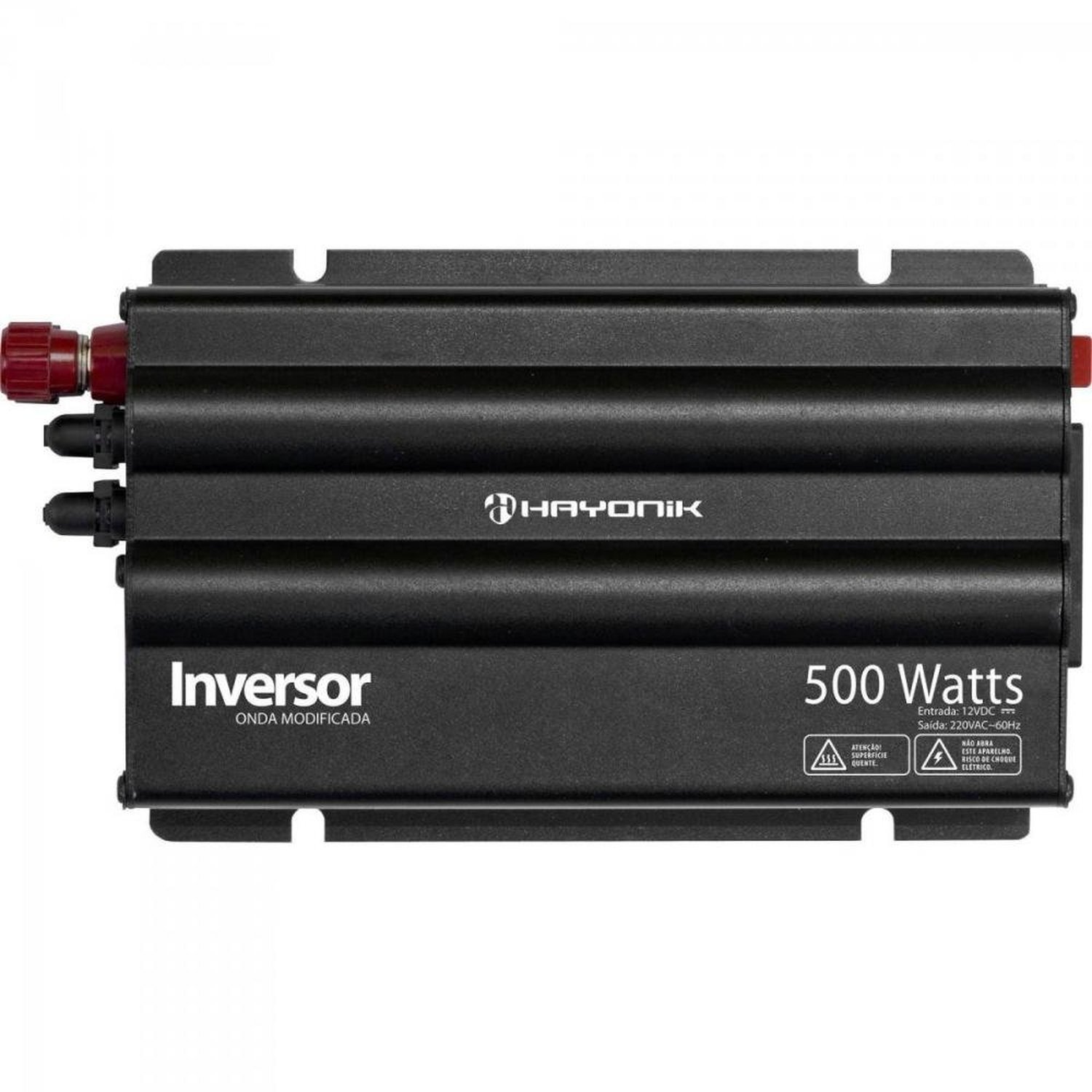 Inversor 500W 12VDC/220V Onda Modificada Cinza Escuro Hayonik Un.Venda: PC/1
