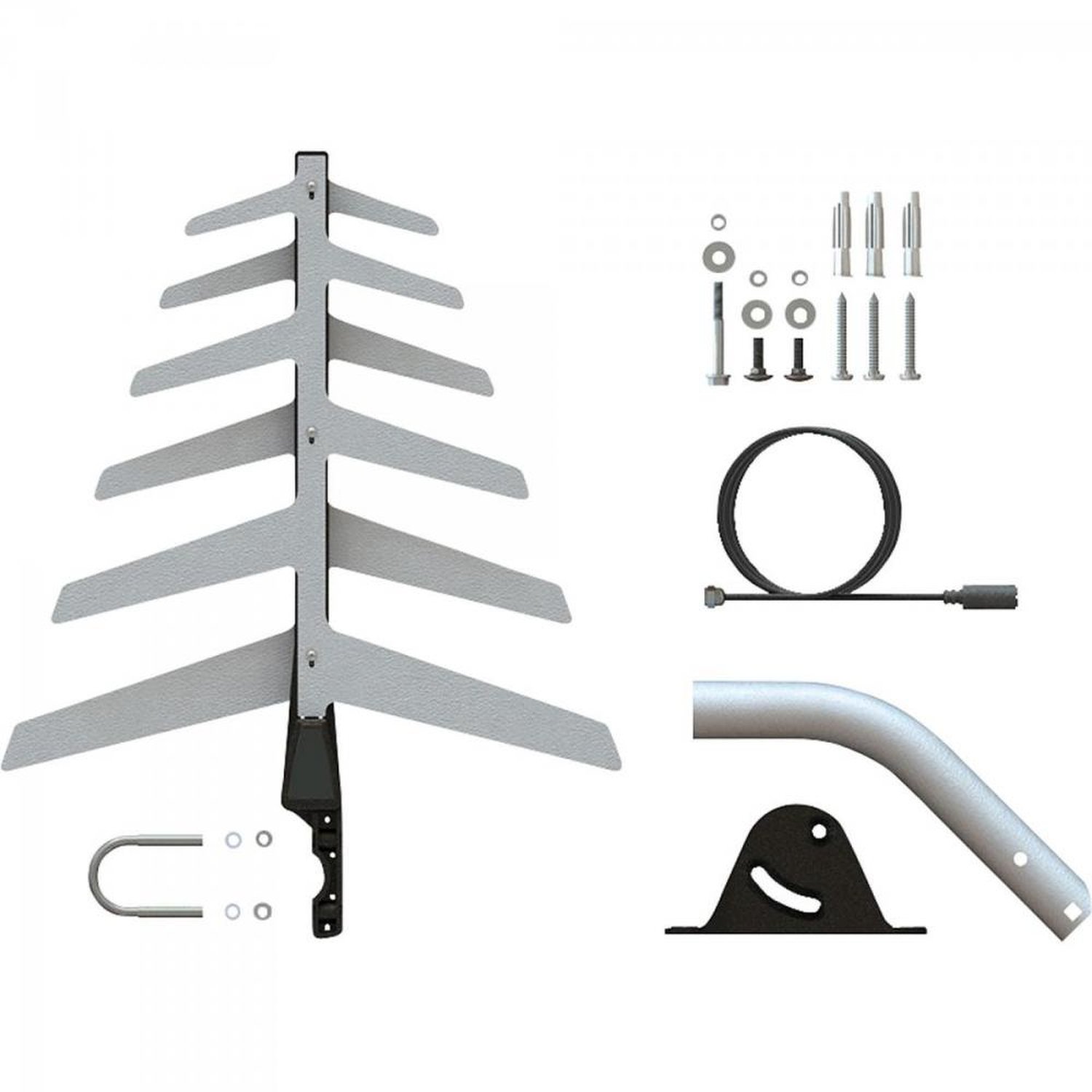 Antena Externa TV 2 em 1 UHF/HD com Cabo Exclusivo FULL HD DTV-1500 AQUARIO Un.Venda: PC/1