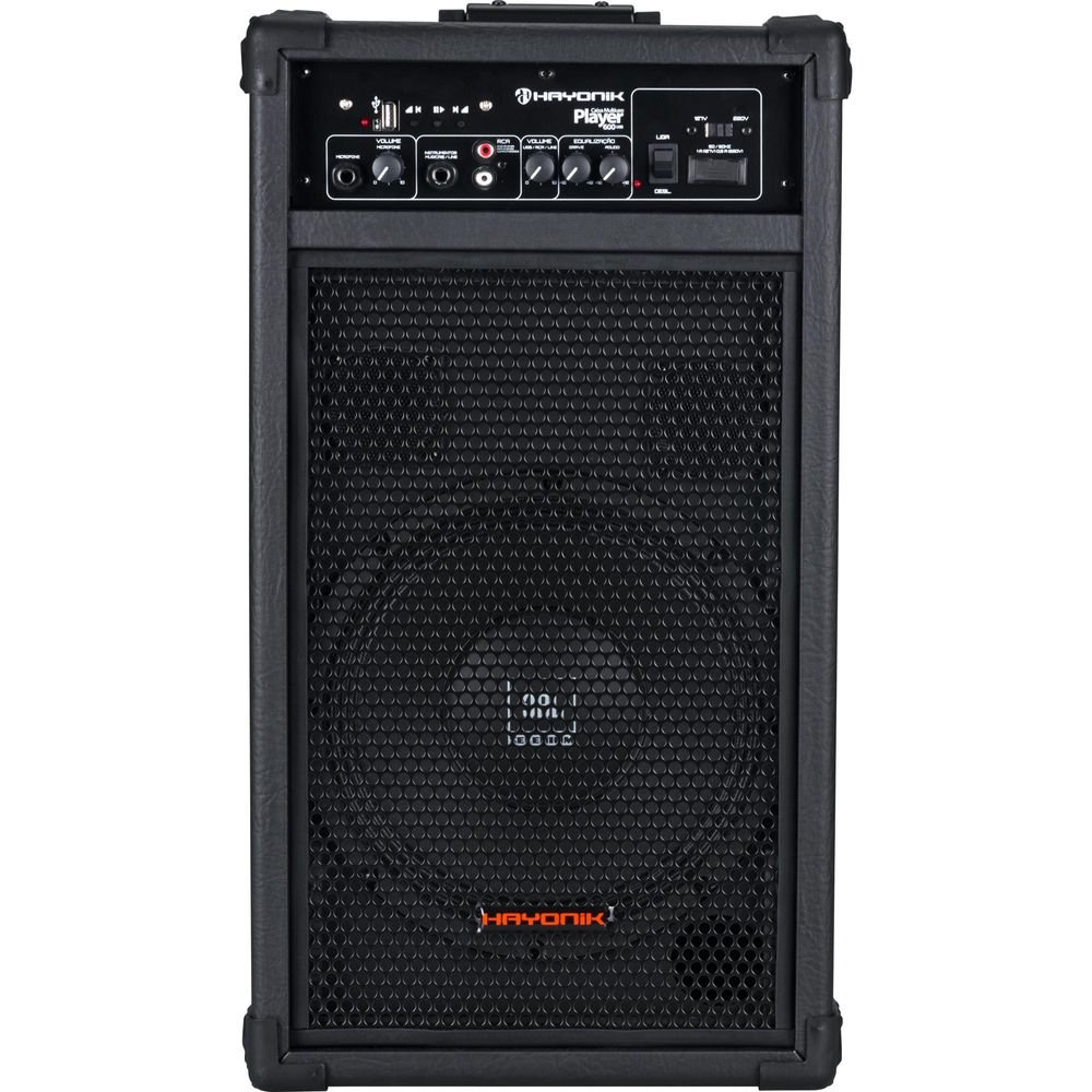 Caixa Multiuso 100W USB PLAYER 600 Preta HAYONIK Un.Venda: PC/1