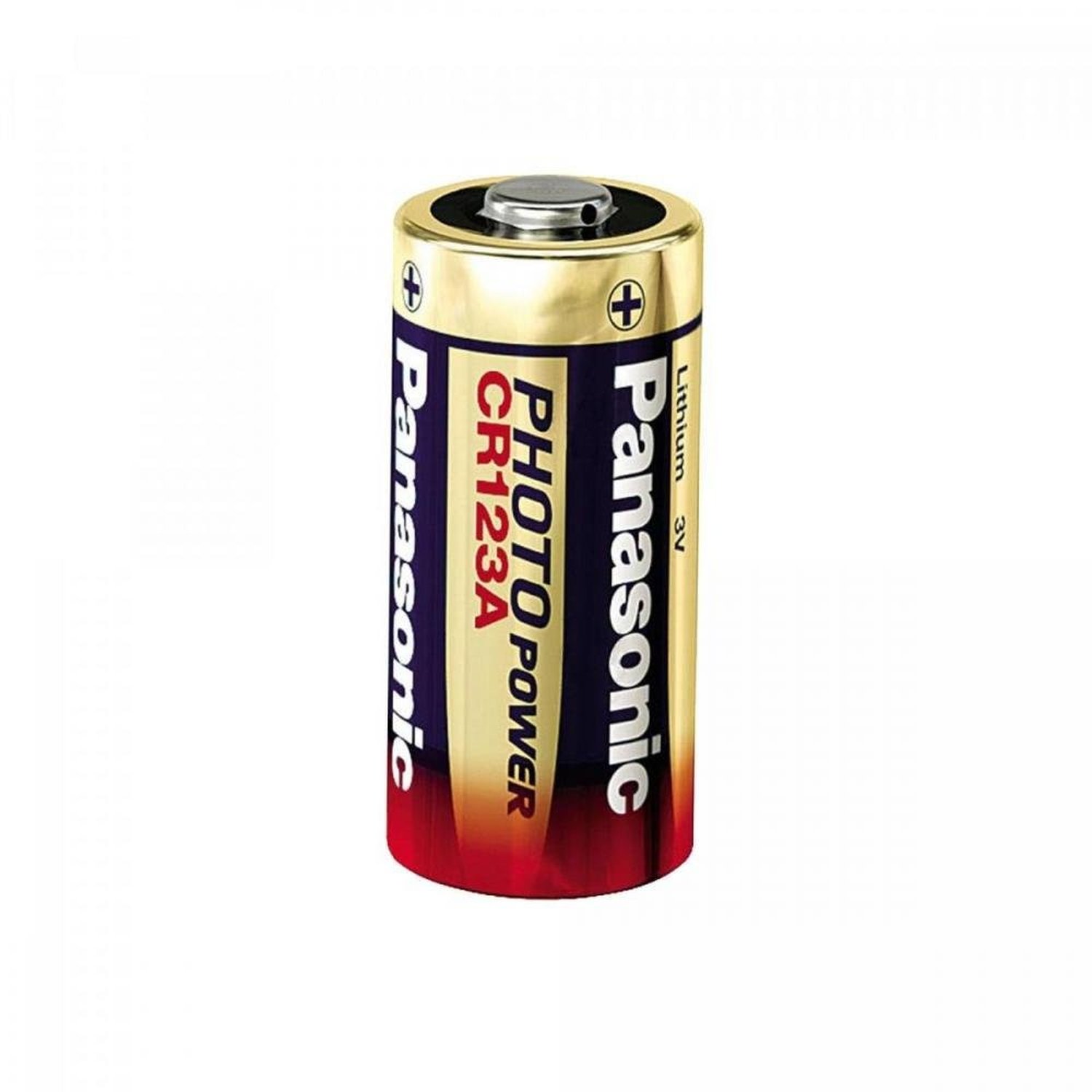 Bateria 3V Lithium Photo CR123A (Caixa c/ 10 pilhas)(Cartela c/1 pilha) PANASONIC Un.Venda: PC/1