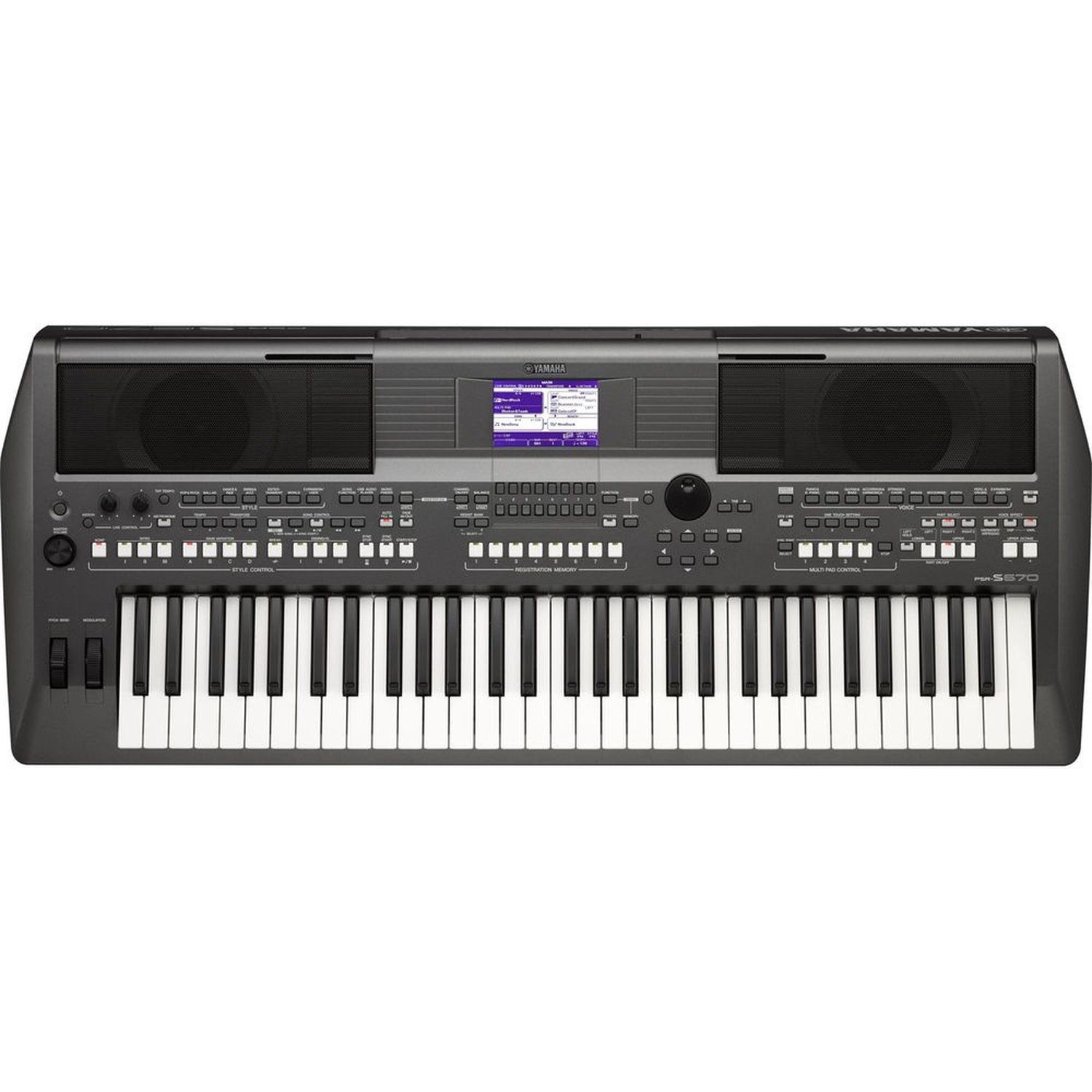 Teclado Arranjador PSR-S670 Preto YAMAHA Un.Venda: PC/1