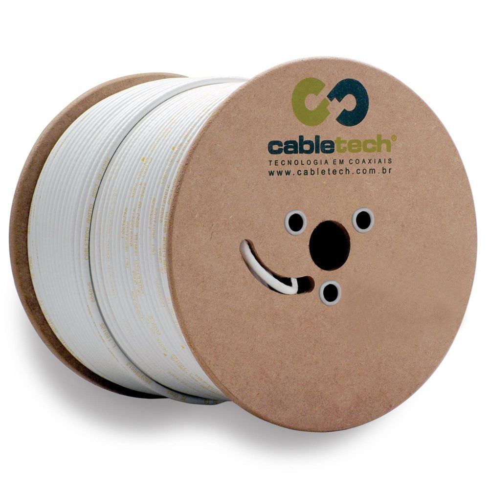 Cabo Coaxial STD59 40 BR BOB CABLETECH Un.Venda: BOB/305