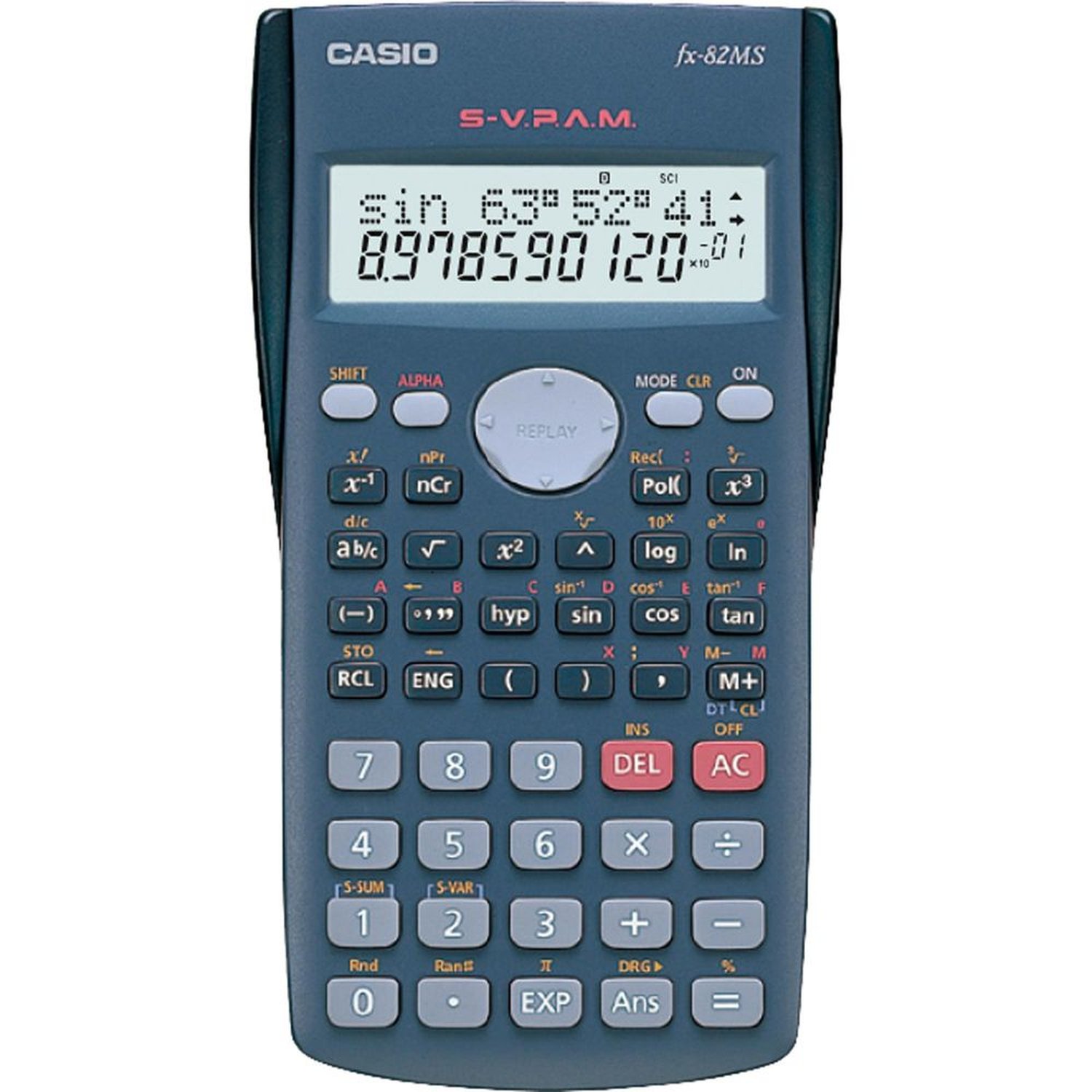 Calculadora Científica 240 Funções FX-82MS-SC4-DH CASIO Un.Venda: PC/1