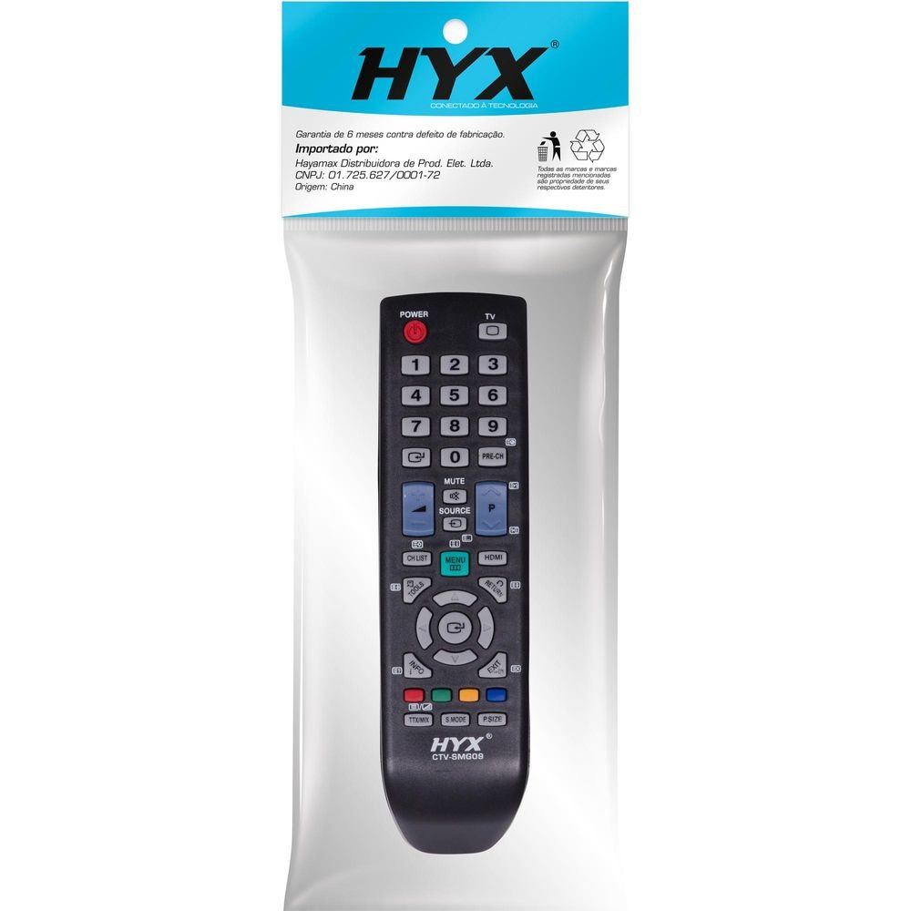 Controle Remoto para TV LCD SAMSUNG CTV-SMG09 HYX Un.Venda: PC/1