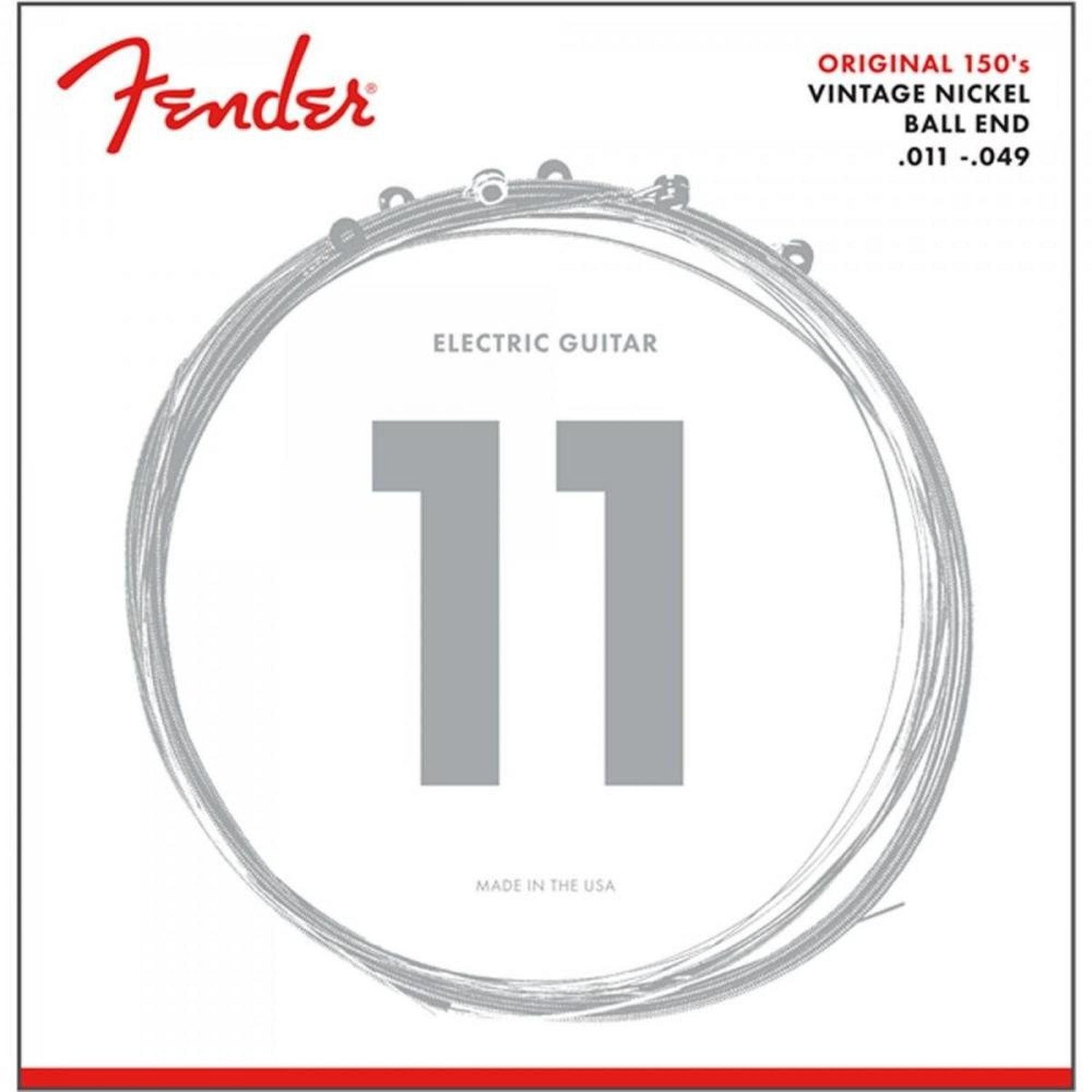 Encordoamento para Guitarra Aço .011 150M Niquelada FENDER Un.Venda: PC/1