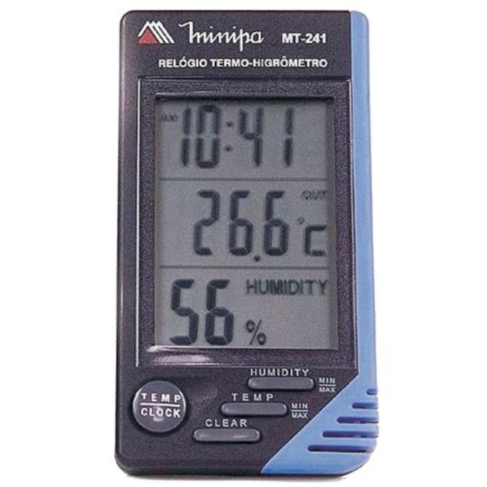 Relógio Termo-Higrômetro MT-241 MINIPA Un.Venda: PC/1