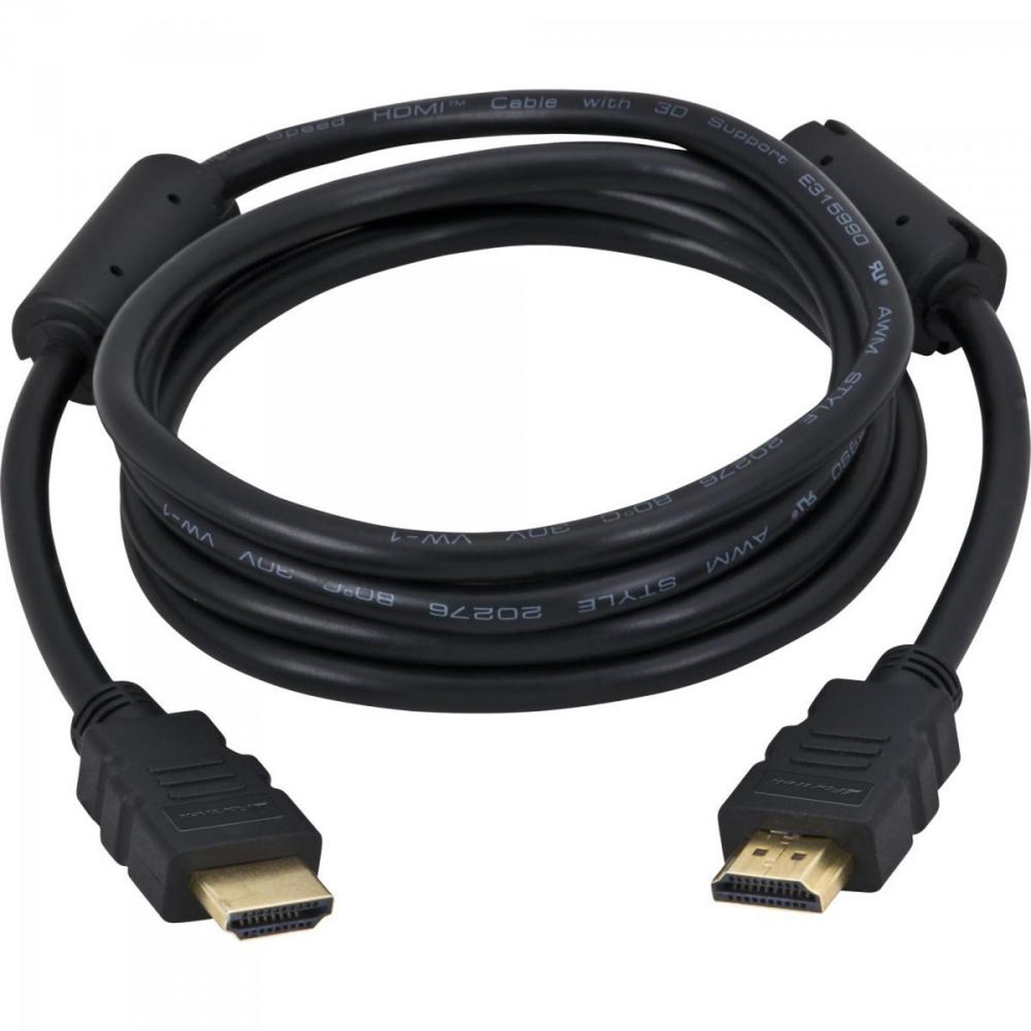 Cabo HDMI com Filtro 1.4 3D 3m HDF-102/3M Preto Fortrek