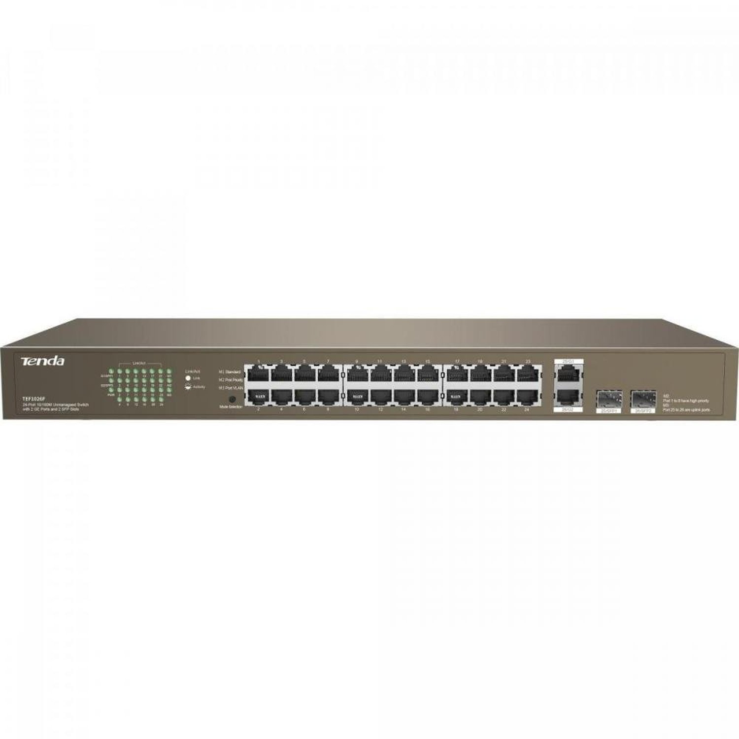 Switch 24 Portas 2000MBPS TEF1026F TENDA Un.Venda: PC/1
