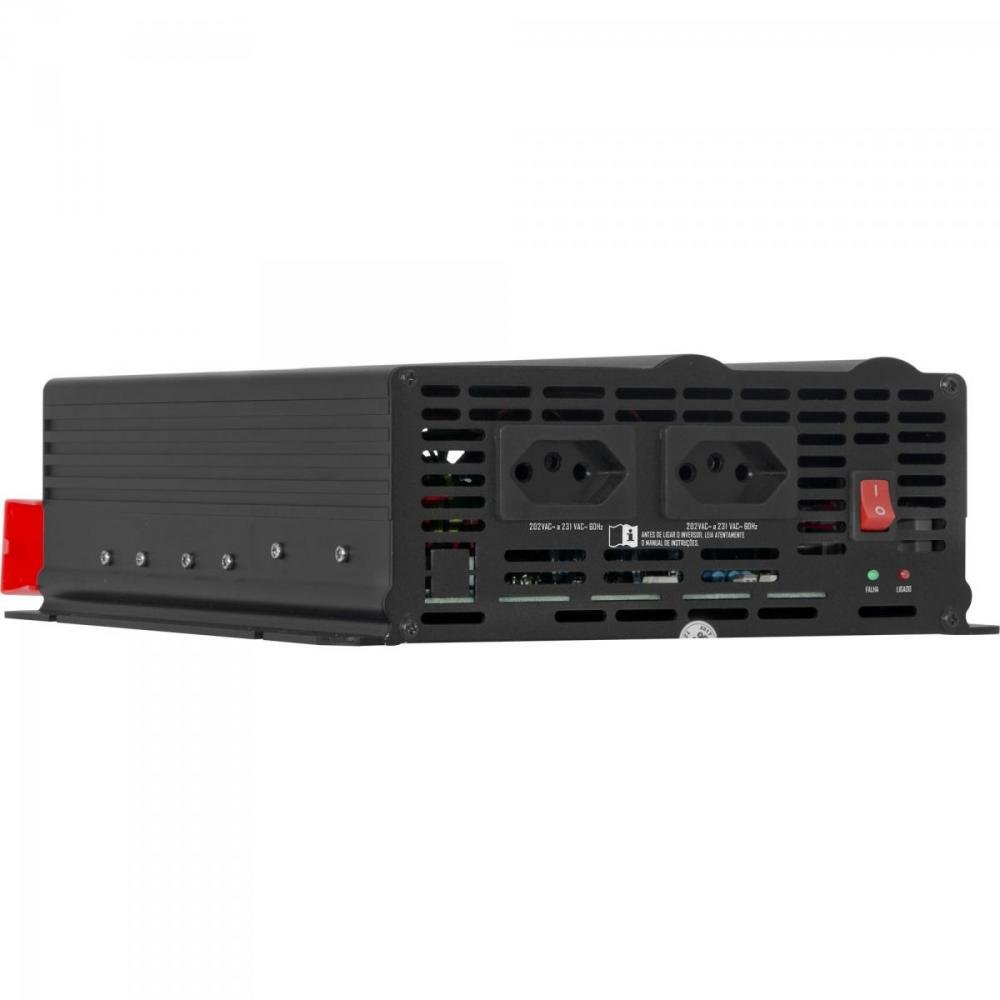 Inversor 1500W 12VDC/220V Onda Modificada Cinza Escuro HAYONIK Un.Venda: PC/1