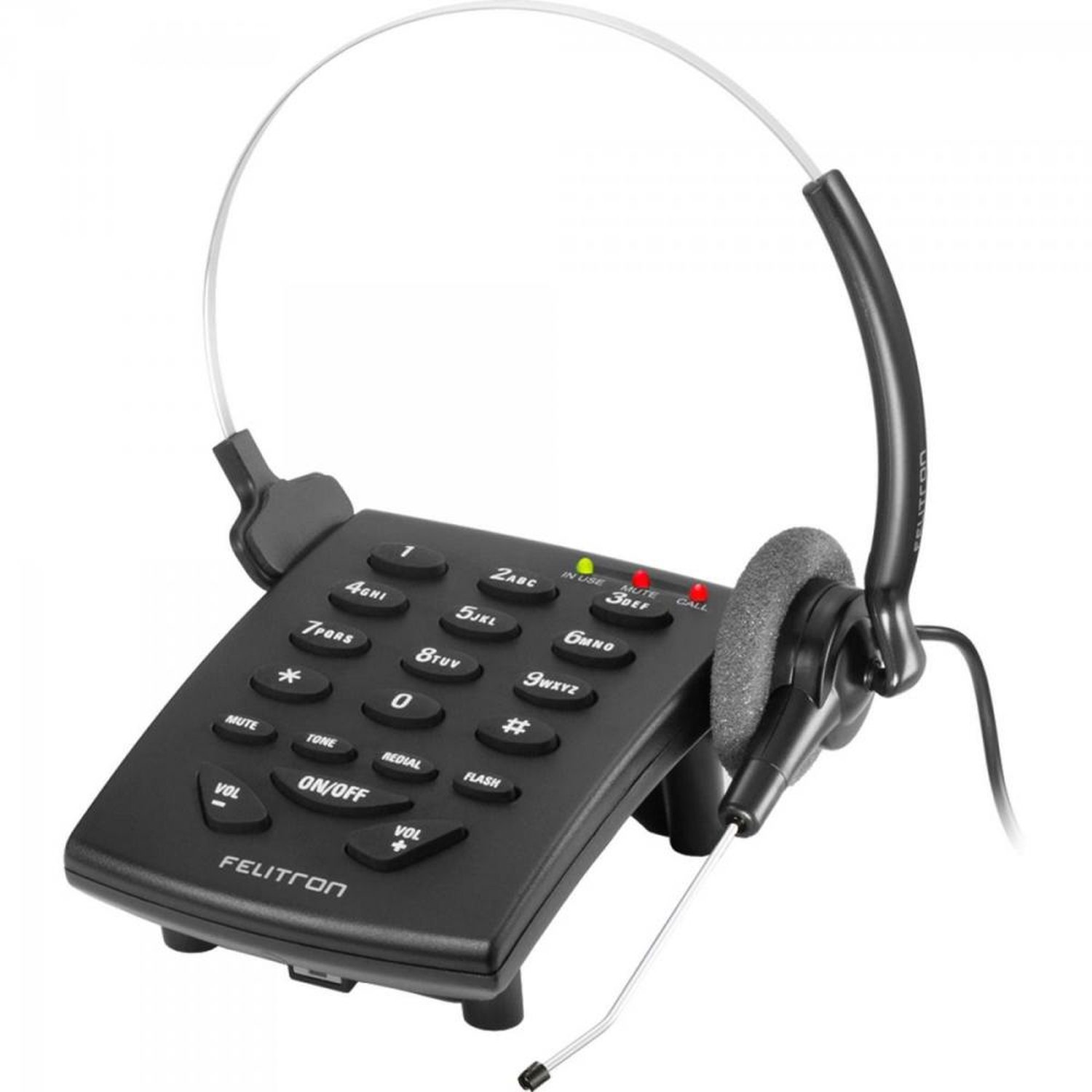 Telefone Headset STILE S8010C Black C FELITRON Un.Venda: PC/1