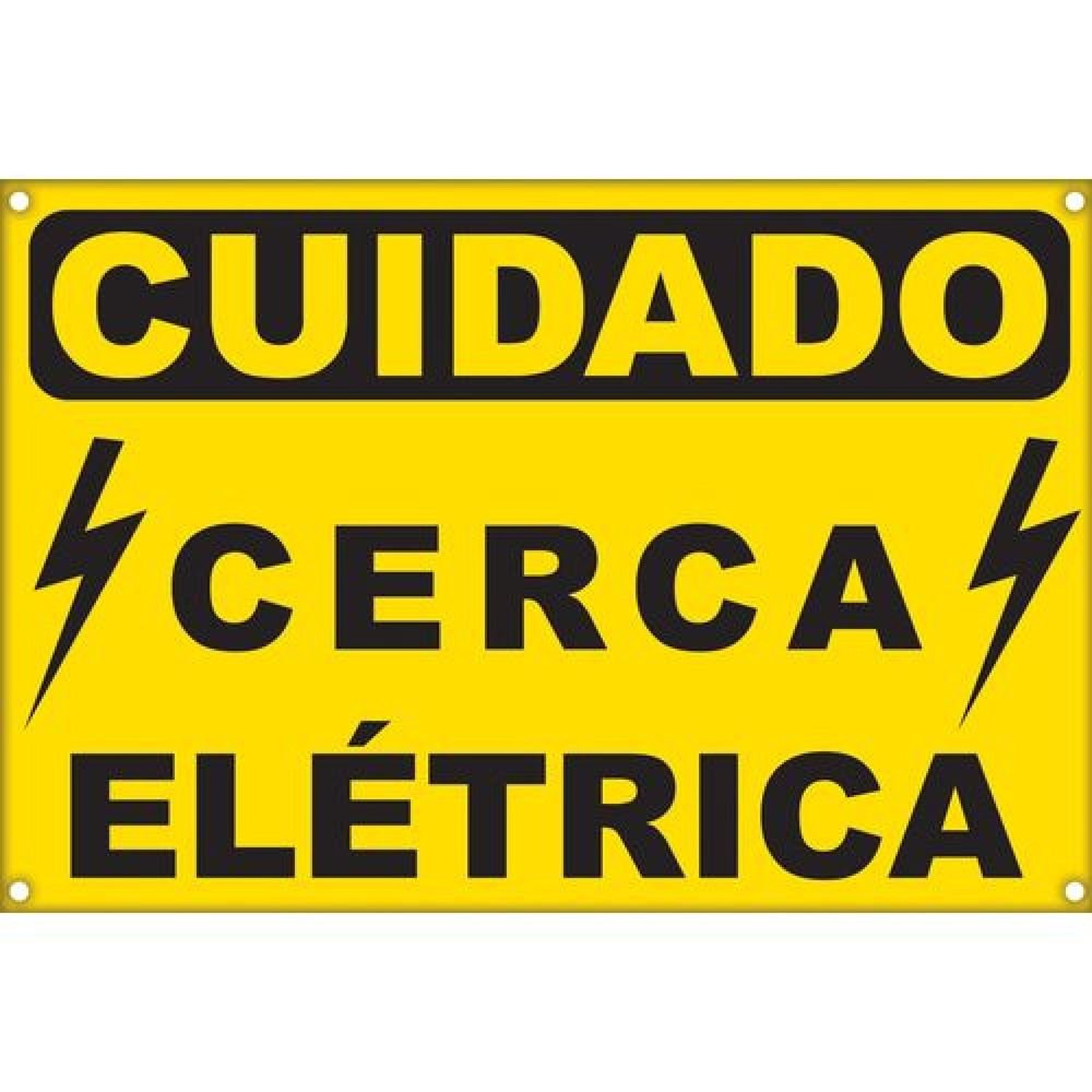 Placa de Alerta para Cerca Elétrica ECP Un.Venda: MVA/5