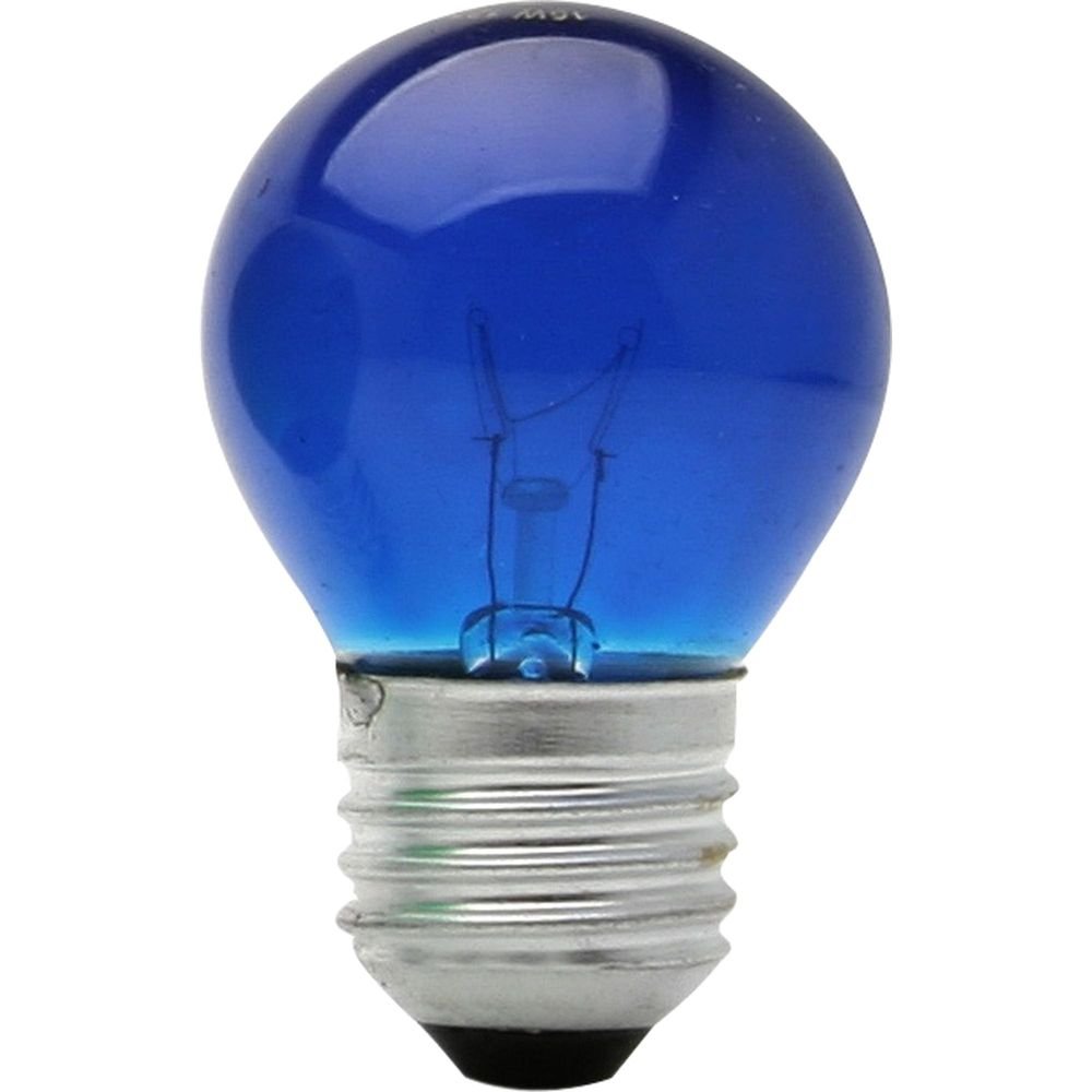 Lâmpada BOLINHA 15W 127V E27 BG45 Azul BRASFORT Un.Venda: PC/1