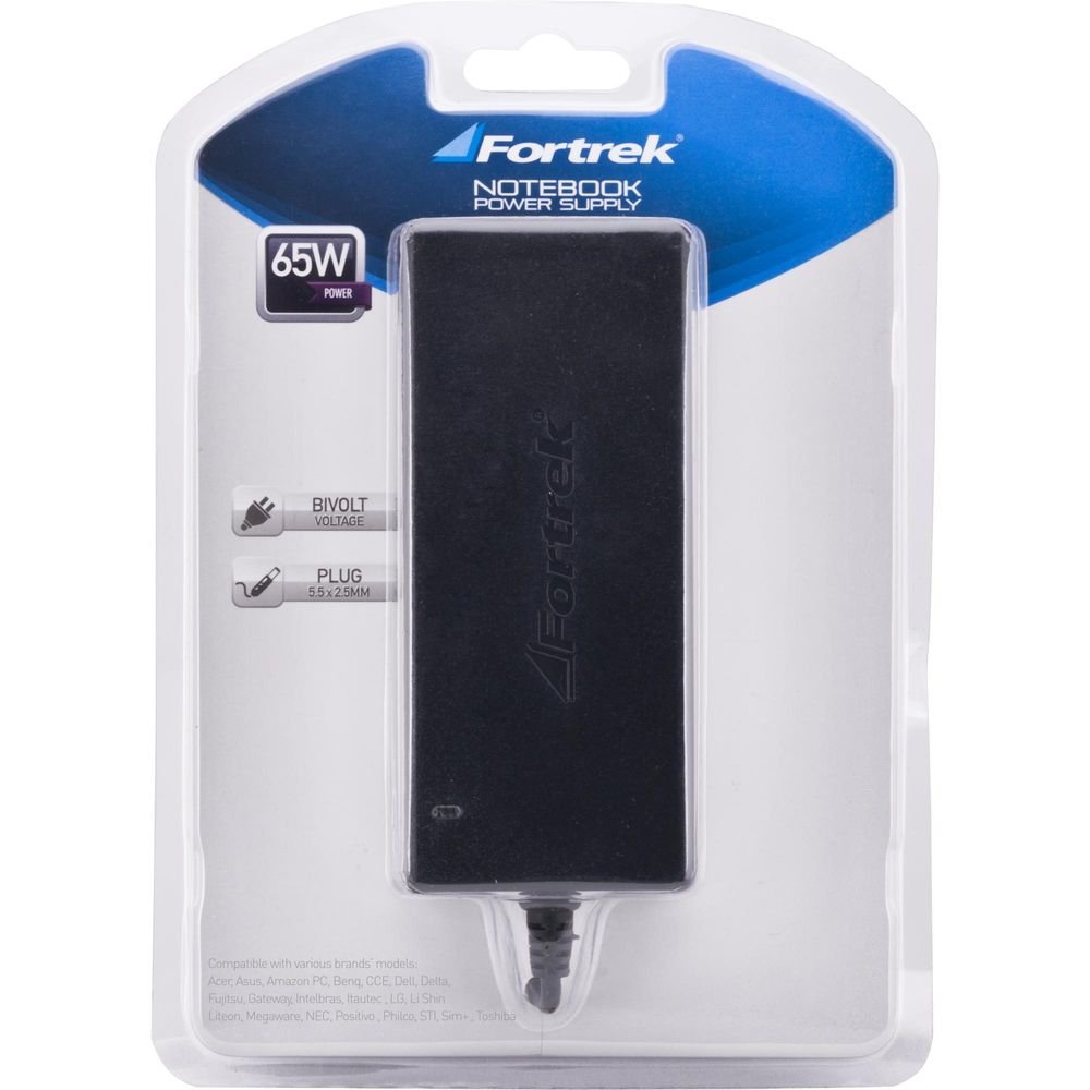 Fonte Notebook Positivo/Toshiba 65W 19V UNP265A FORTREK Un.Venda: PC/1