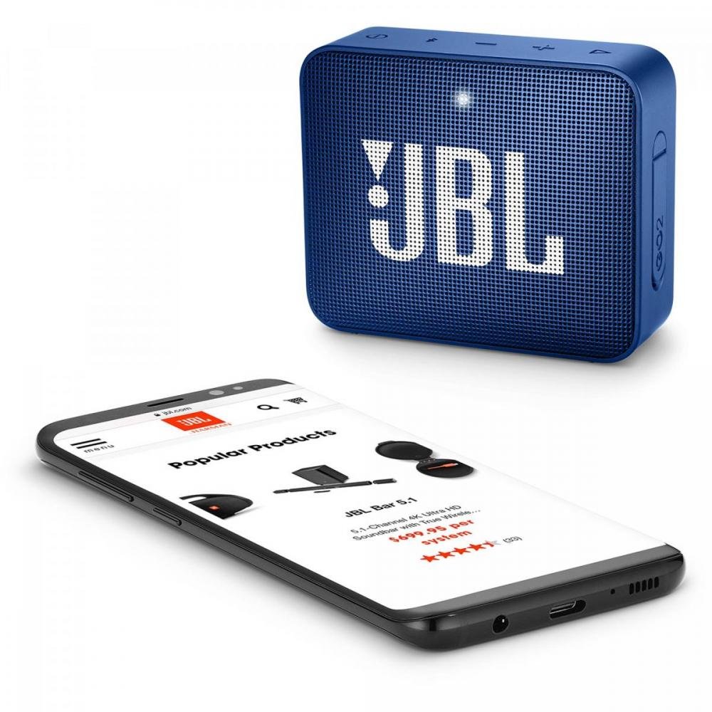 Caixa Multimídia Portátil Bluetooth GO 2 Azul JBL Un.Venda: PC/1