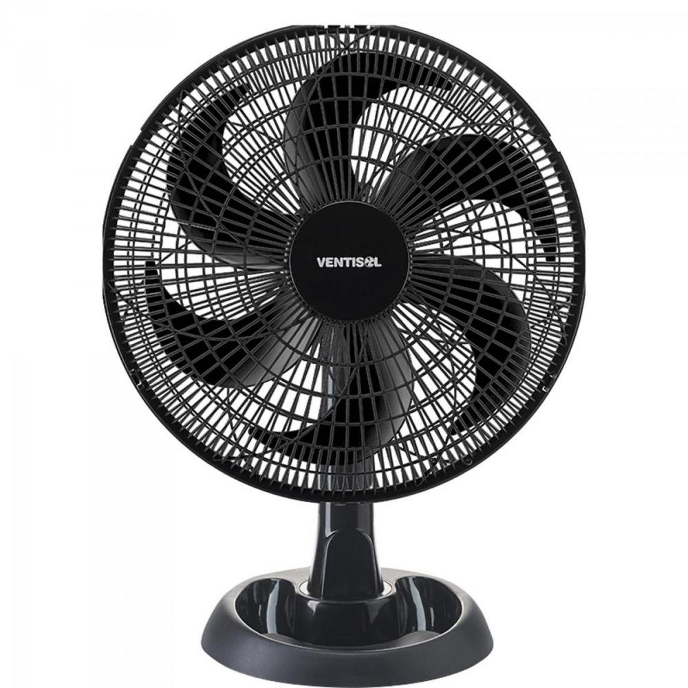 Ventilador de Mesa 30cm 220V Eco Turbo Preto VENTISOL Un.Venda: PC/1