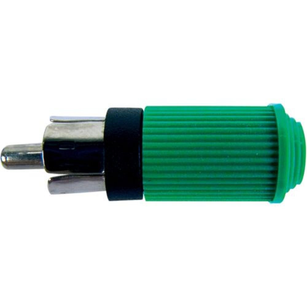 Plug RCA Macho 122 Verde EMETAL Un.Venda: DEZ/10