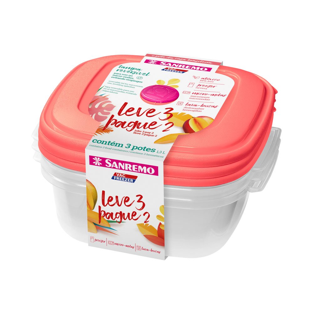 Pote Plastico 1,5L Transparente Leve 3 Pague 2 Sanremo