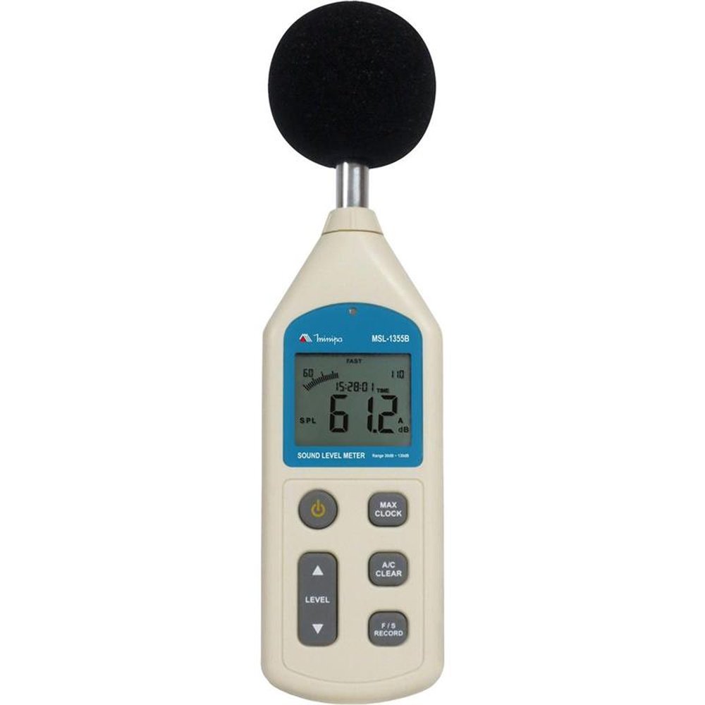 Decibelímetro MSL-1355B Azul/Branco MINIPA Un.Venda: PC/1